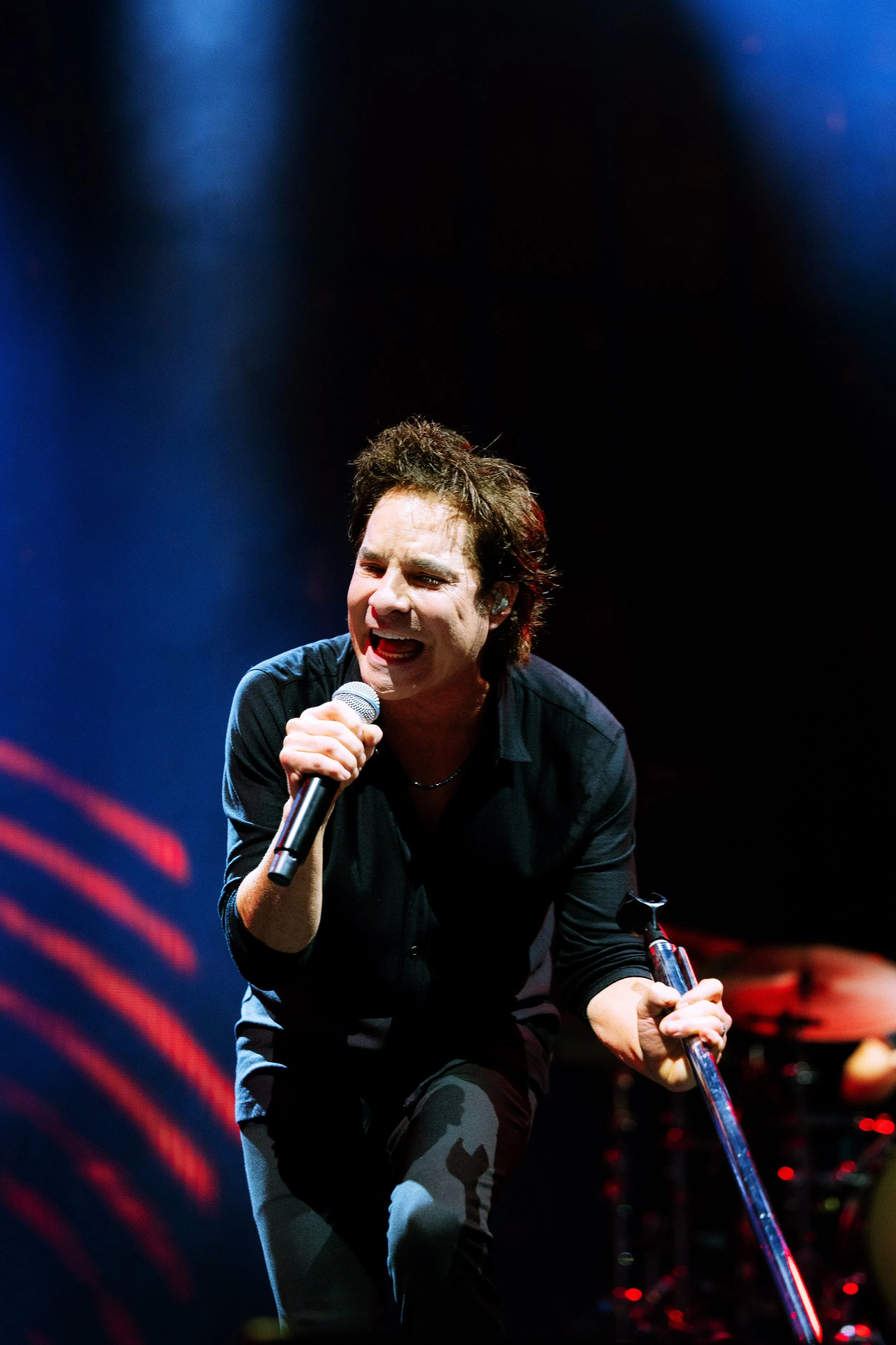  NASHVILLE, TENNESSEE - July 31: Train celebrate 25 years of  Drops of Jupiter  with a sold out show at Ascend Federal Credit Union Amphitheater. (Photo by Dylan Basden for Pretty Nifty) 
