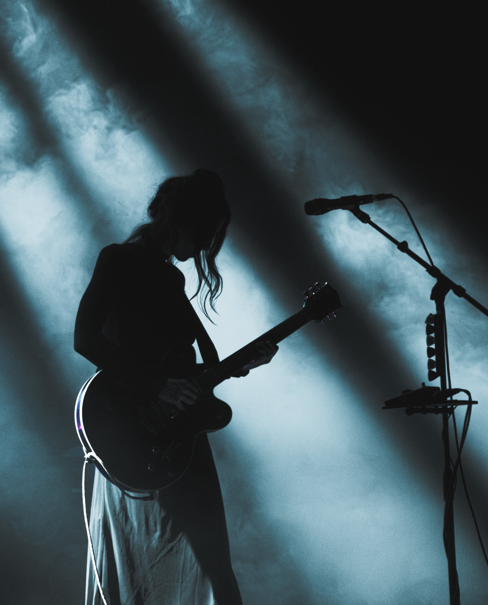  NASHVILLE, TENNESSEE - October 14: Chelsea Wolfe performs at Marathon Music Works during her world tour. (Photo by Yui Breedlove for Pretty Nifty) 