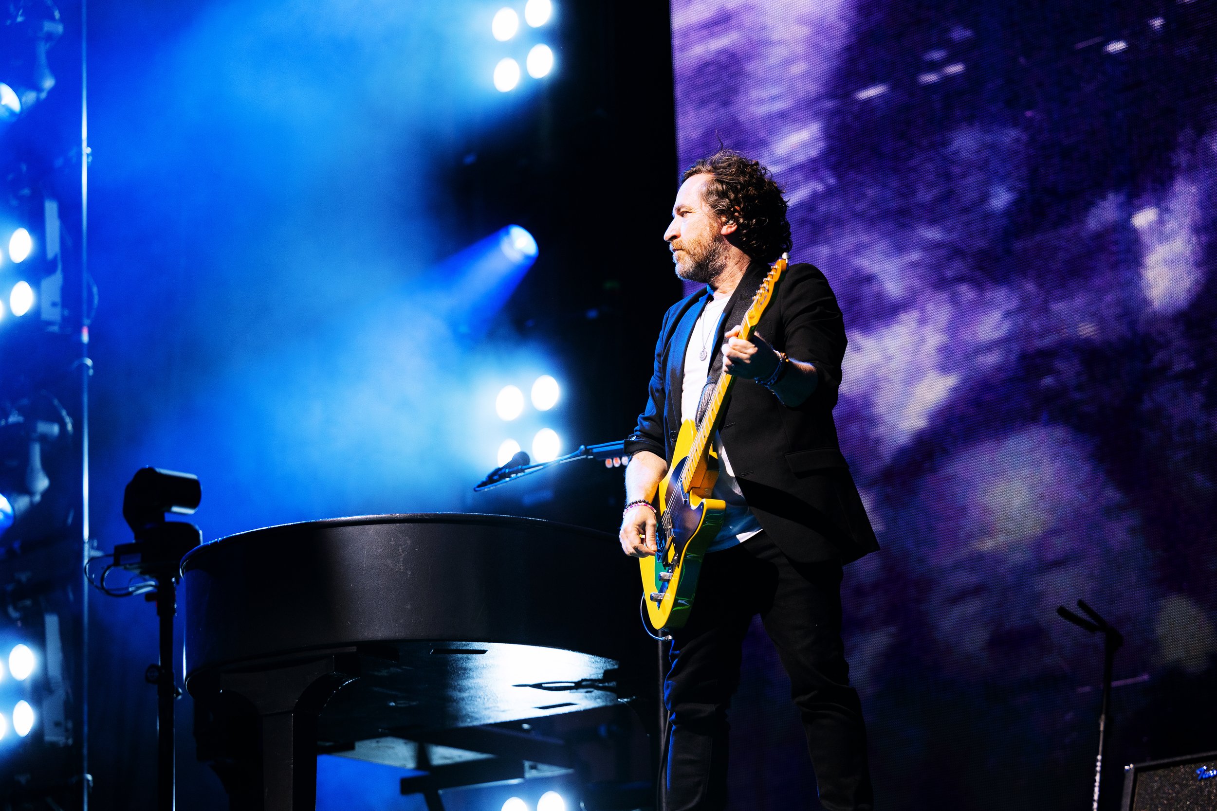  NASHVILLE, TENNESSEE - July 31: Train celebrate 25 years of  Drops of Jupiter  with a sold out show at Ascend Federal Credit Union Amphitheater. (Photo by Dylan Basden for Pretty Nifty) 