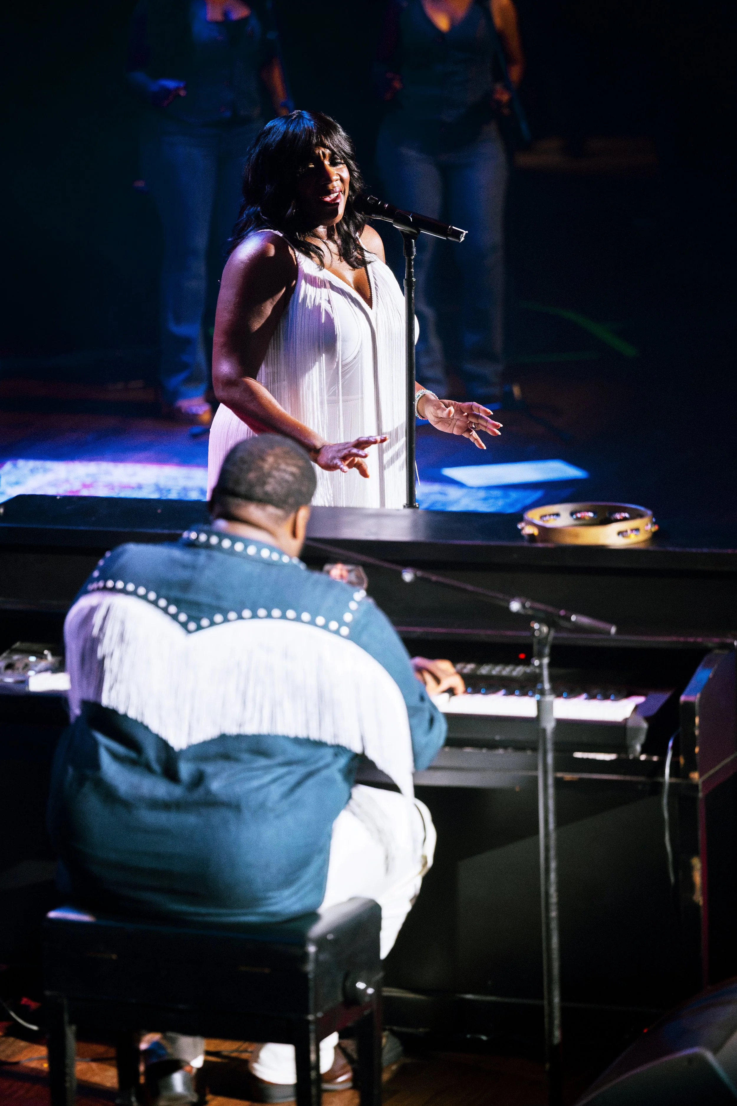 NASHVILLE, TENNESSEE - September 13: The War and Treaty perform at their Ryman Auditorium headline debut. (Photo by Dylan Basden for Pretty Nifty) 