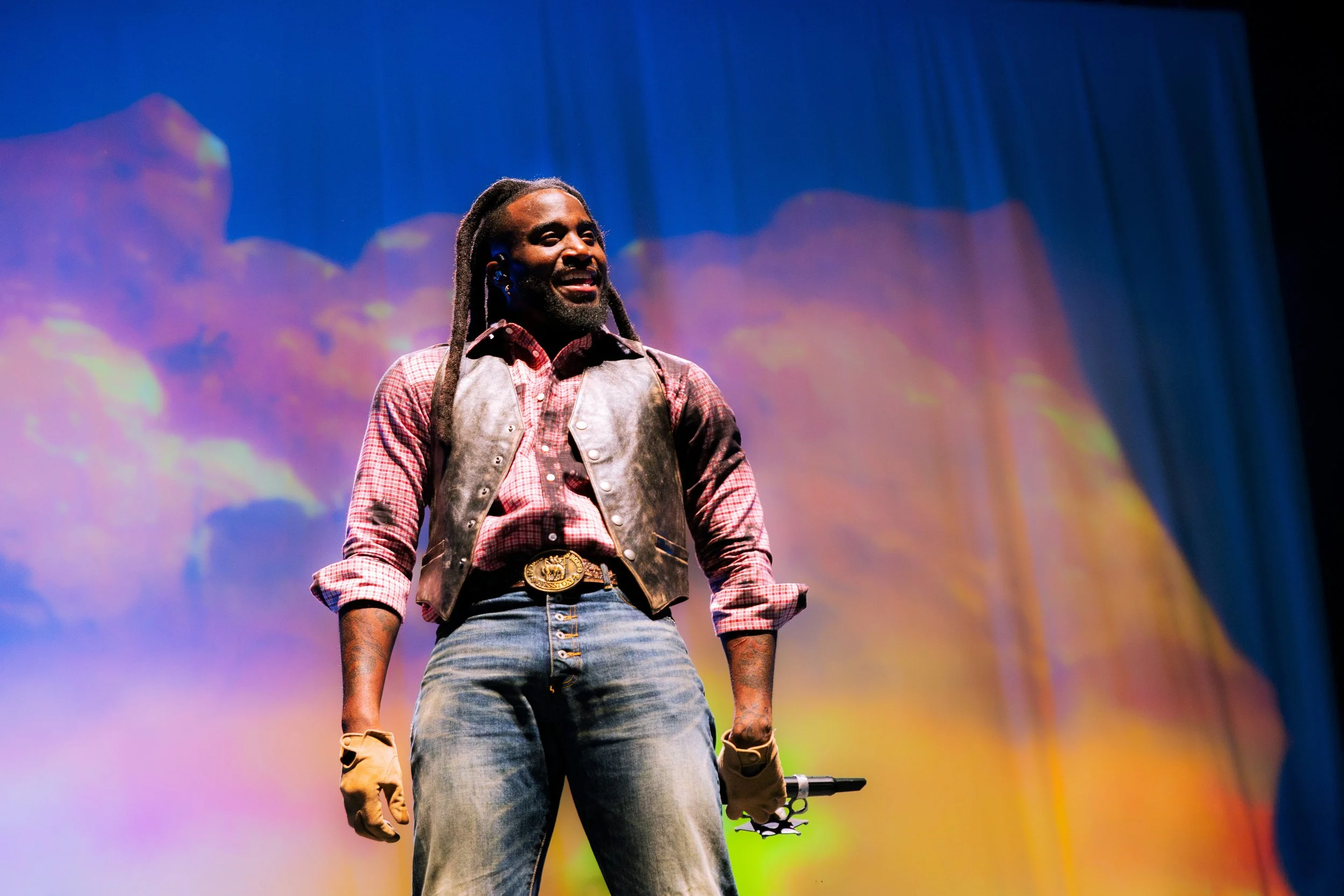  NASHVILLE, TENNESSEE - September 18: Shaboozey returns home to Nashville on his “Outlaws Never Die Tour”. (Photo by Dylan Basden for Pretty Nifty) 