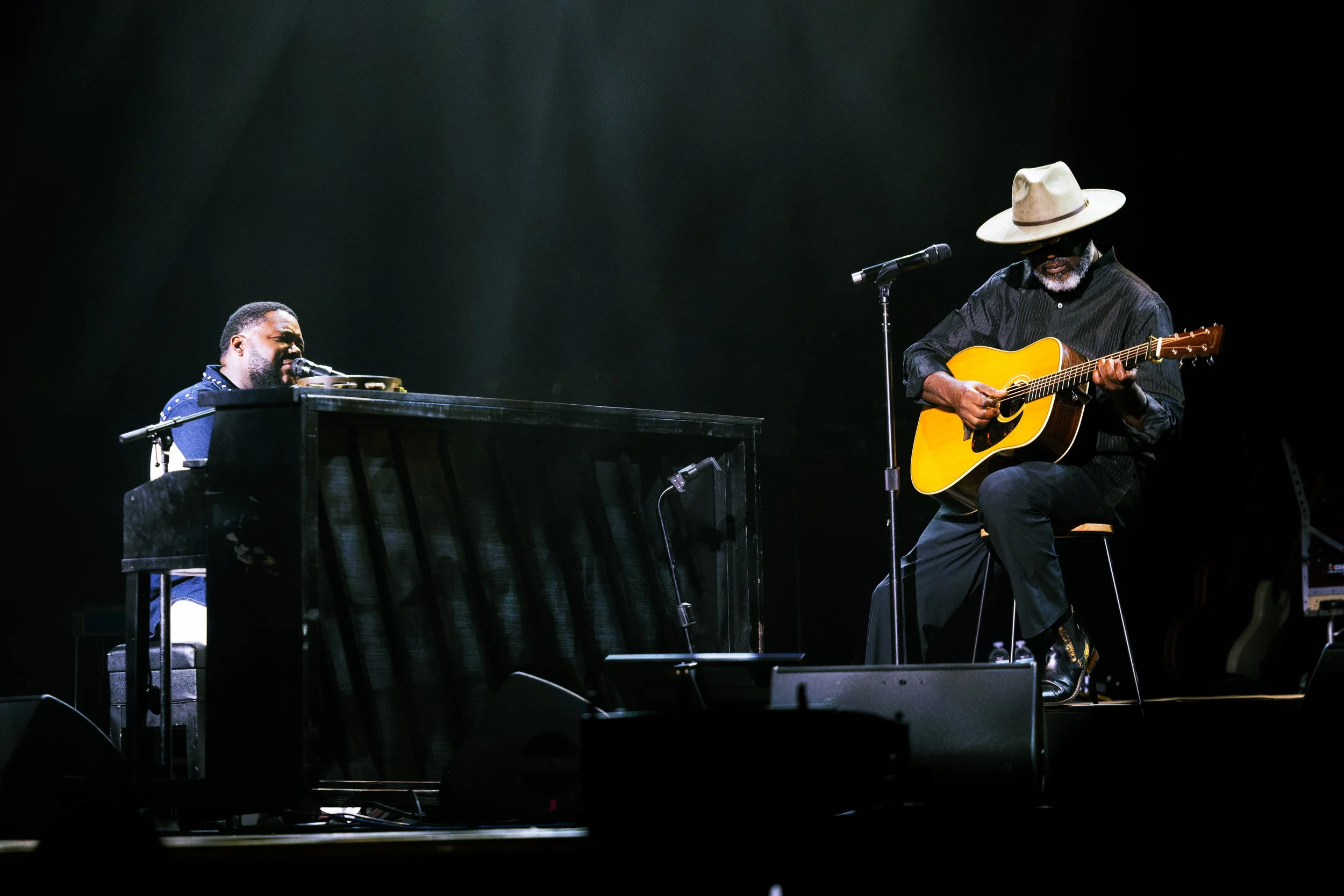  NASHVILLE, TENNESSEE - September 13: The War and Treaty perform at their Ryman Auditorium headline debut. (Photo by Dylan Basden for Pretty Nifty) 