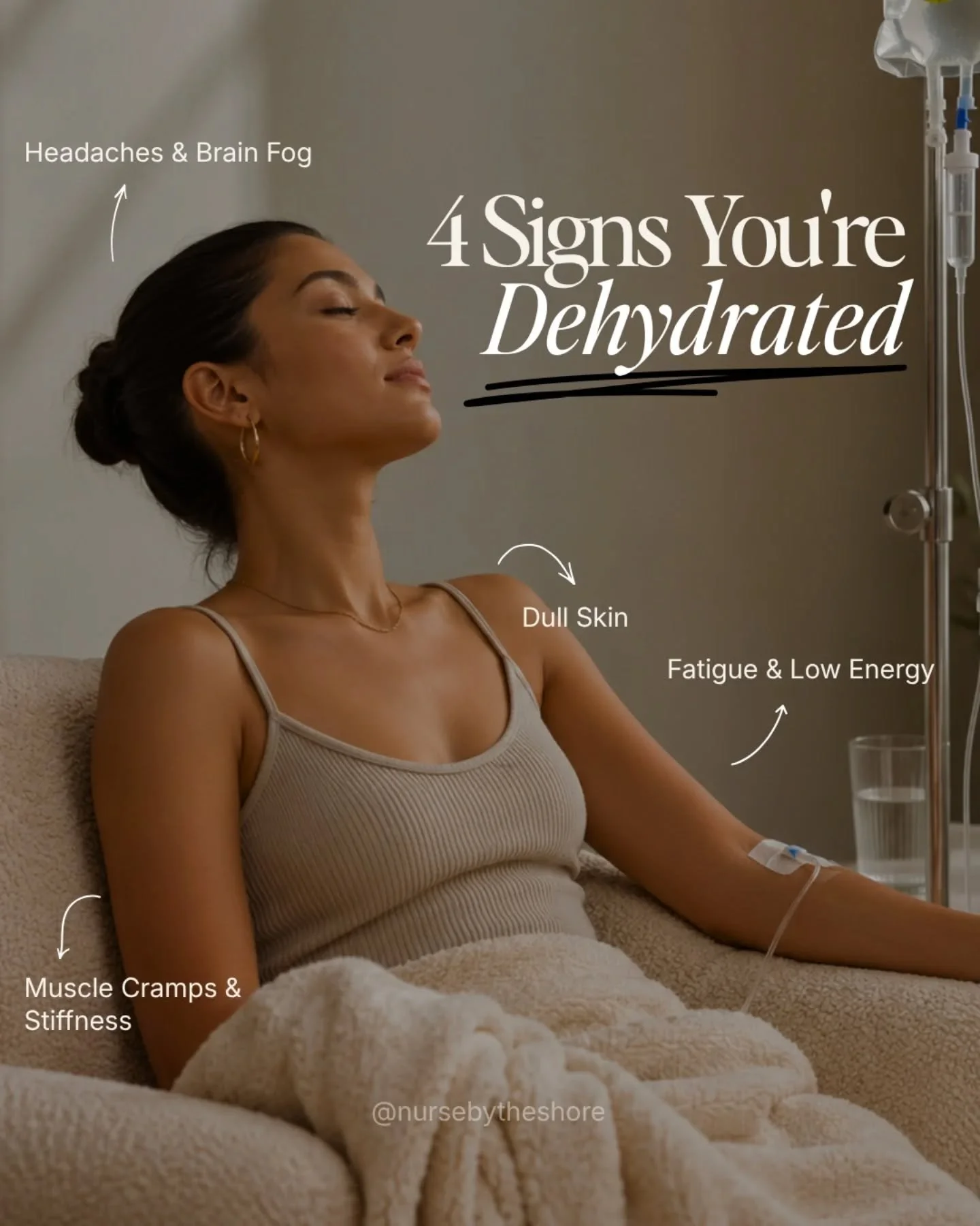 Feeling off lately? Your body might be asking for hydration 💧

Here are 4 common signs you could be dehydrated 👀

⚠️ Headaches + brain fog
⚠️ Fatigue + low energy
⚠️ Dull, tired-looking skin
⚠️ Muscle cramps + stiffness

Sometimes water alone isn&r
