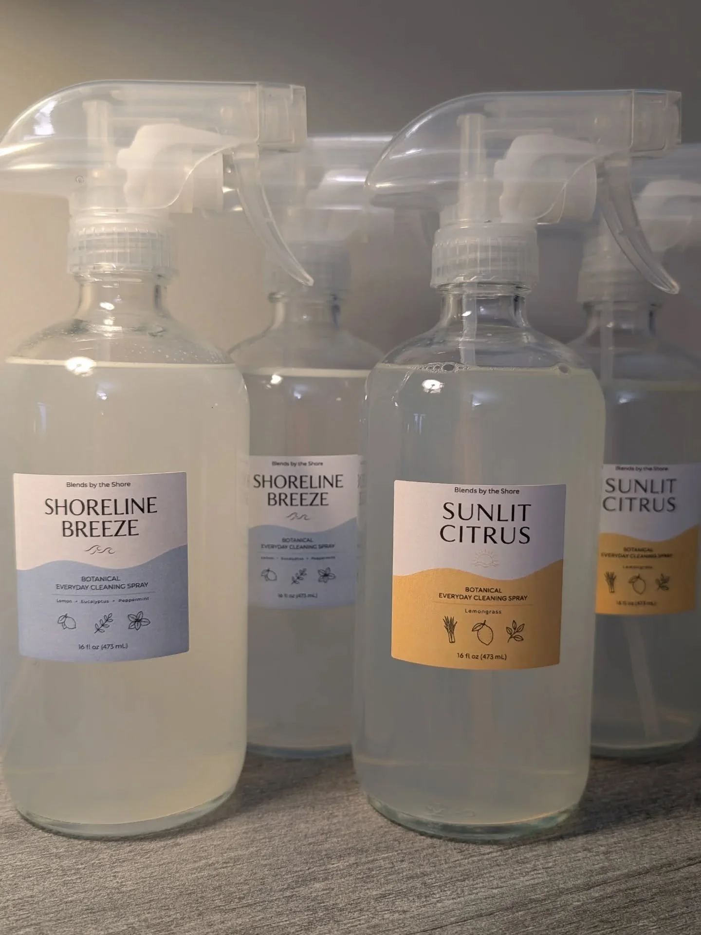 Something new is coming to the market this Friday. 🌿✨

I've been quietly working on a small batch of botanical everyday cleaning sprays as part of my vision for Blends by the Shore.

Meet:
🌊 Shoreline Breeze
🍋 Sunlit Citrus

Made with simple ingre