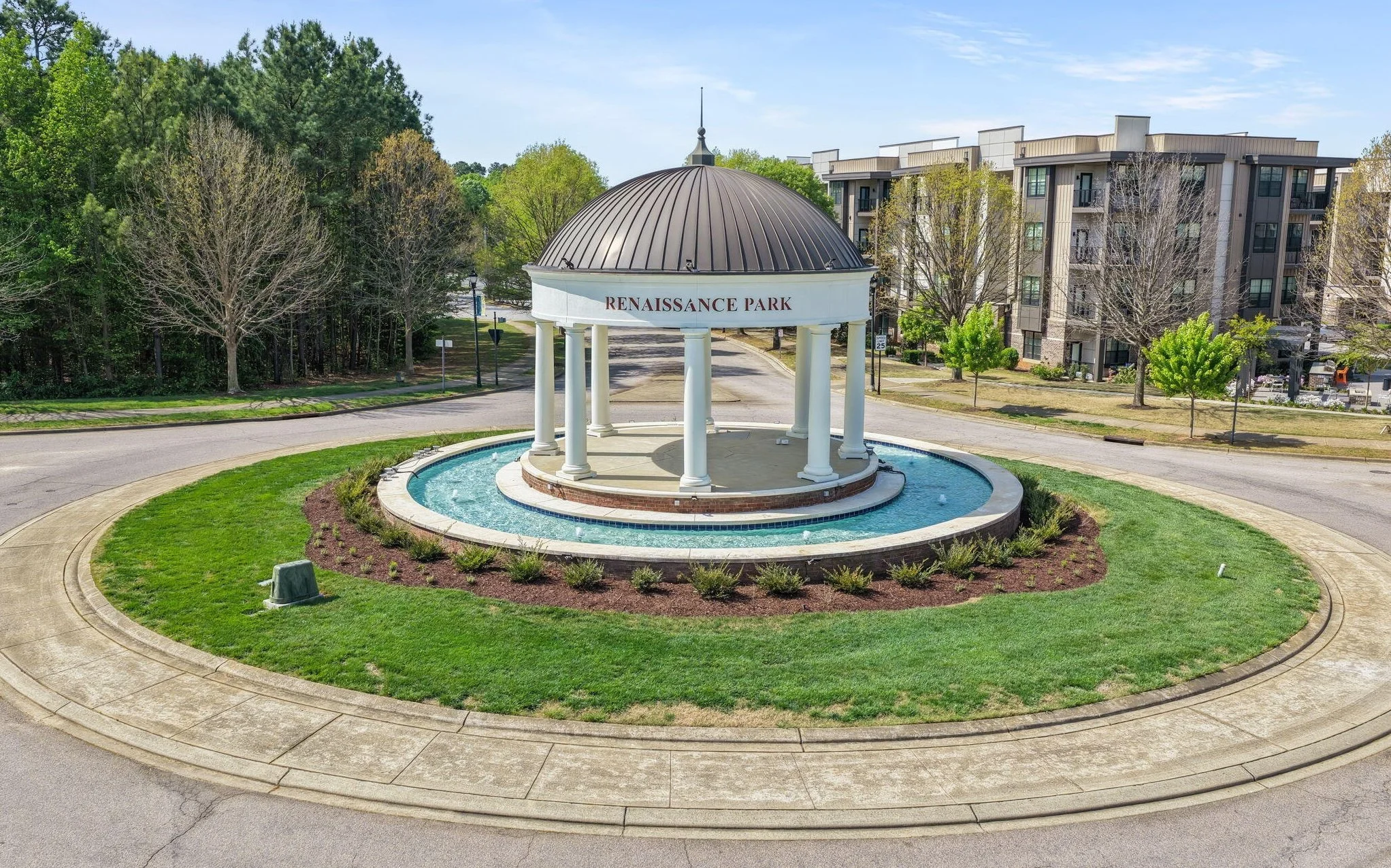 Entrance to the Renaissance Park neighborhood in Raleigh