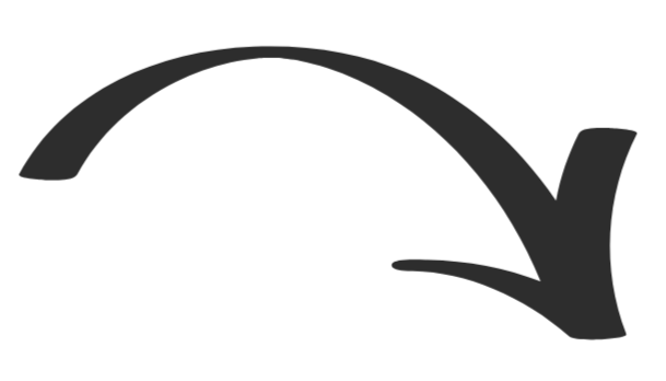 A black curved arrow pointing downward and to the right.