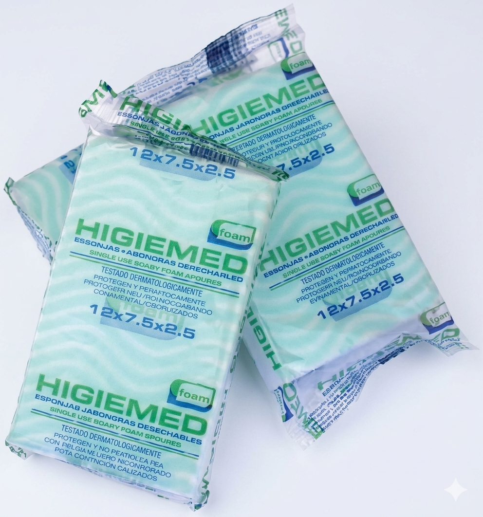Esponja Jabonosa Desechable HIGIEMED FOAM