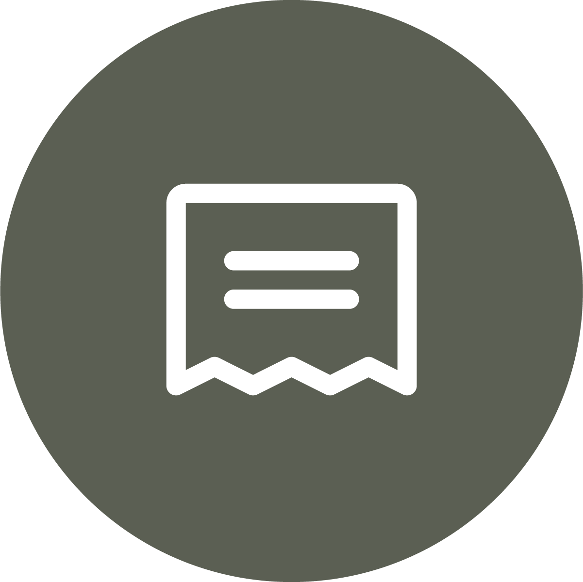 Icon of a receipt.