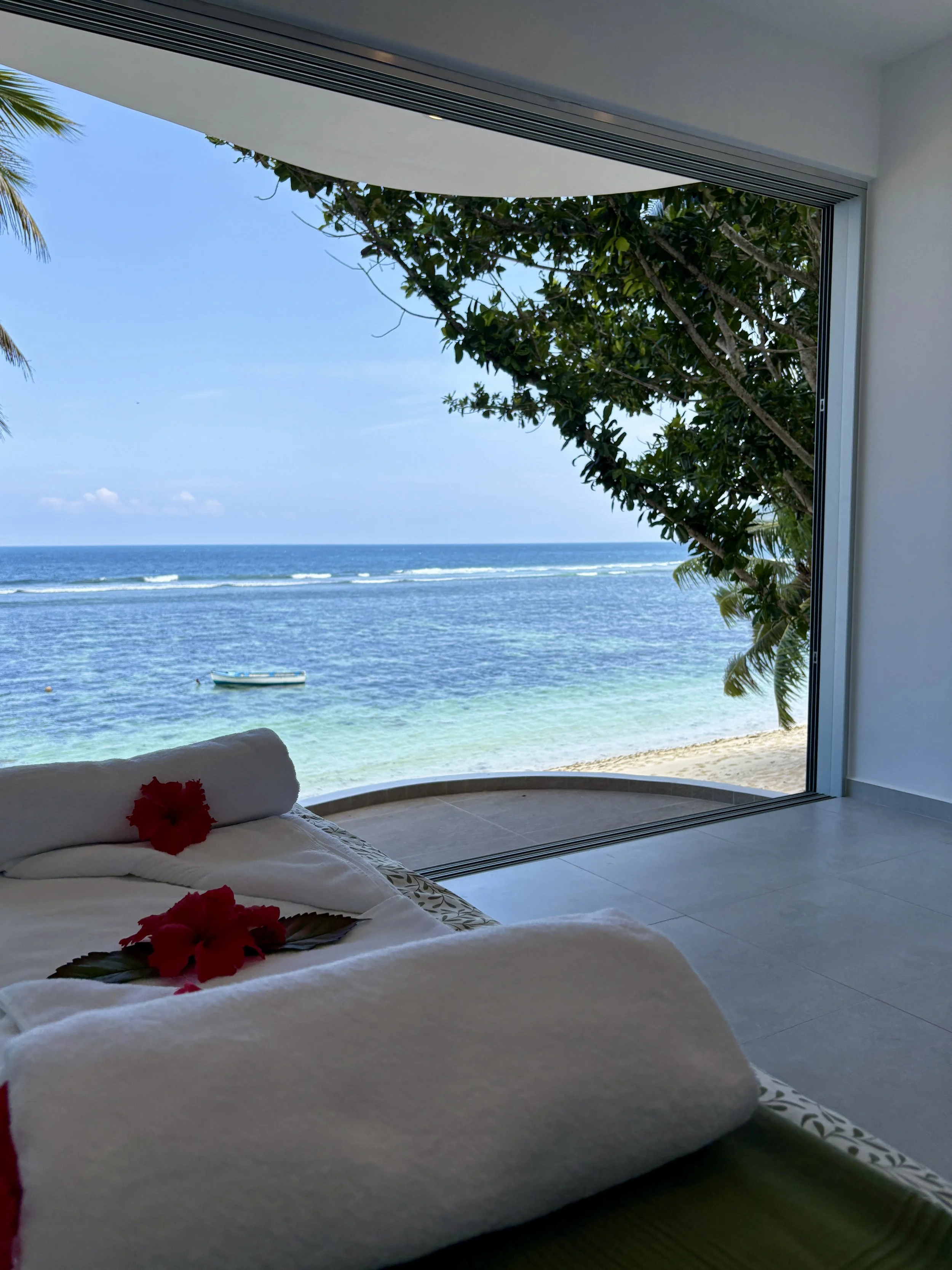 master bedroom end of bed view of anse forbans.JPG