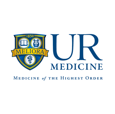 University of Rochester Medical Center logo with shield, book, and caduceus symbols, and the text 'UR Medicine, Medicine of the Highest Order.'