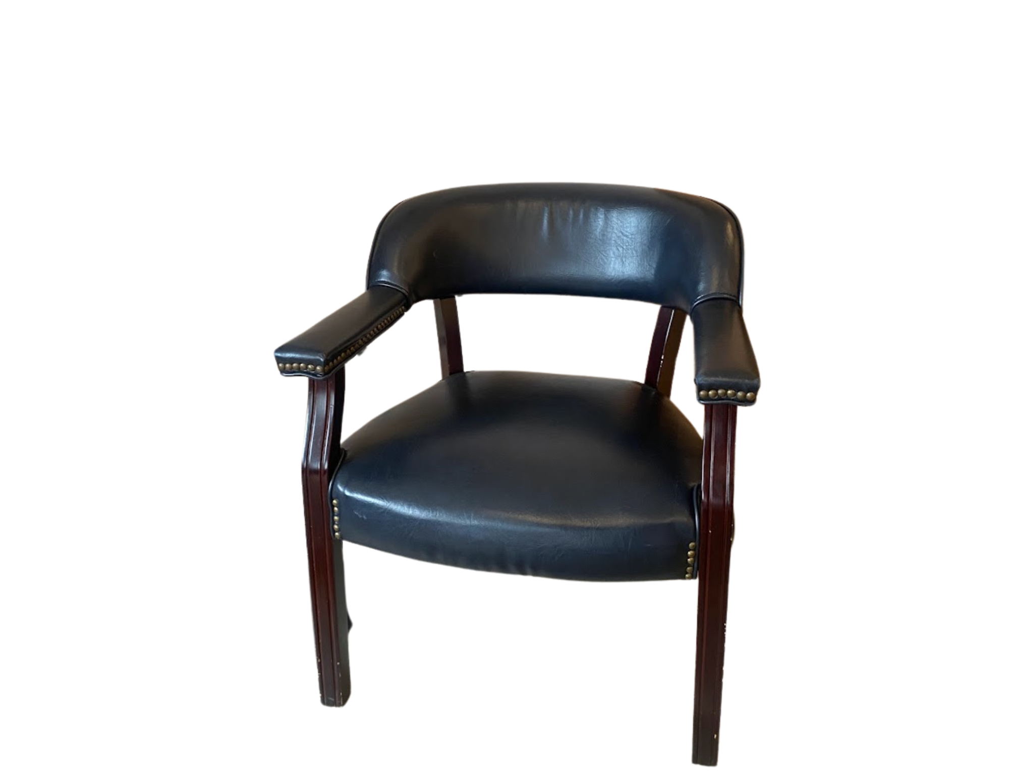 Blue Leather Chair