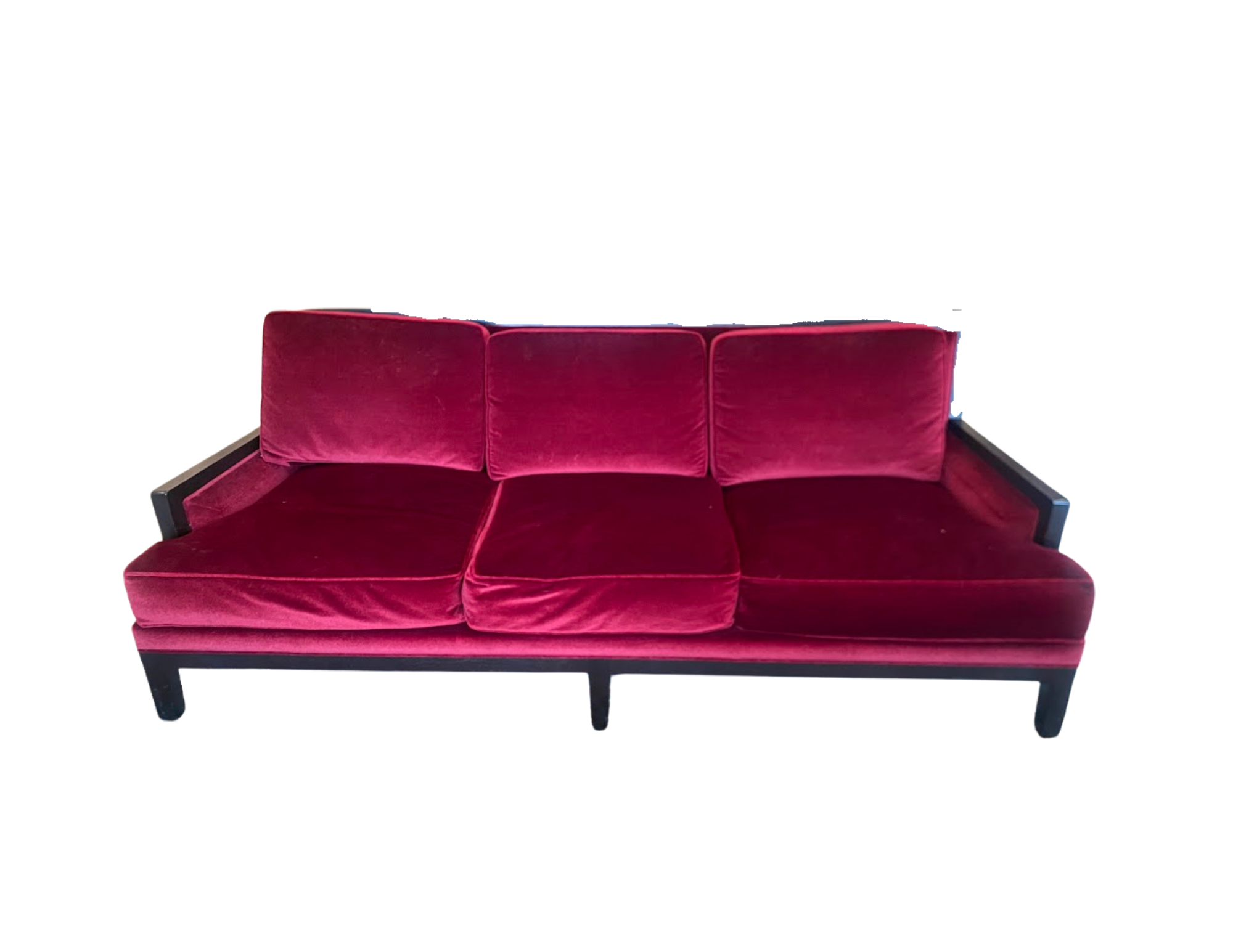 Red Velvet Couch