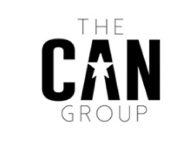 Logo of The Can Group with black text and a star inside the letter 'A' in 'CAN'.