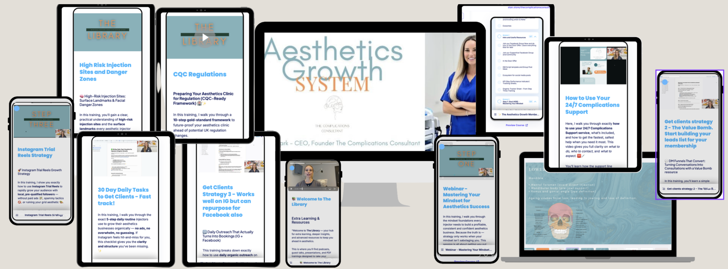 Aesthetics complications management course