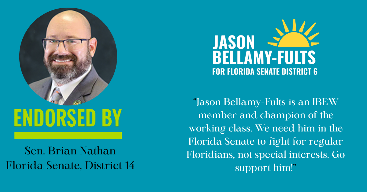 Endorsed by Senator Brian Nathan, District 15.