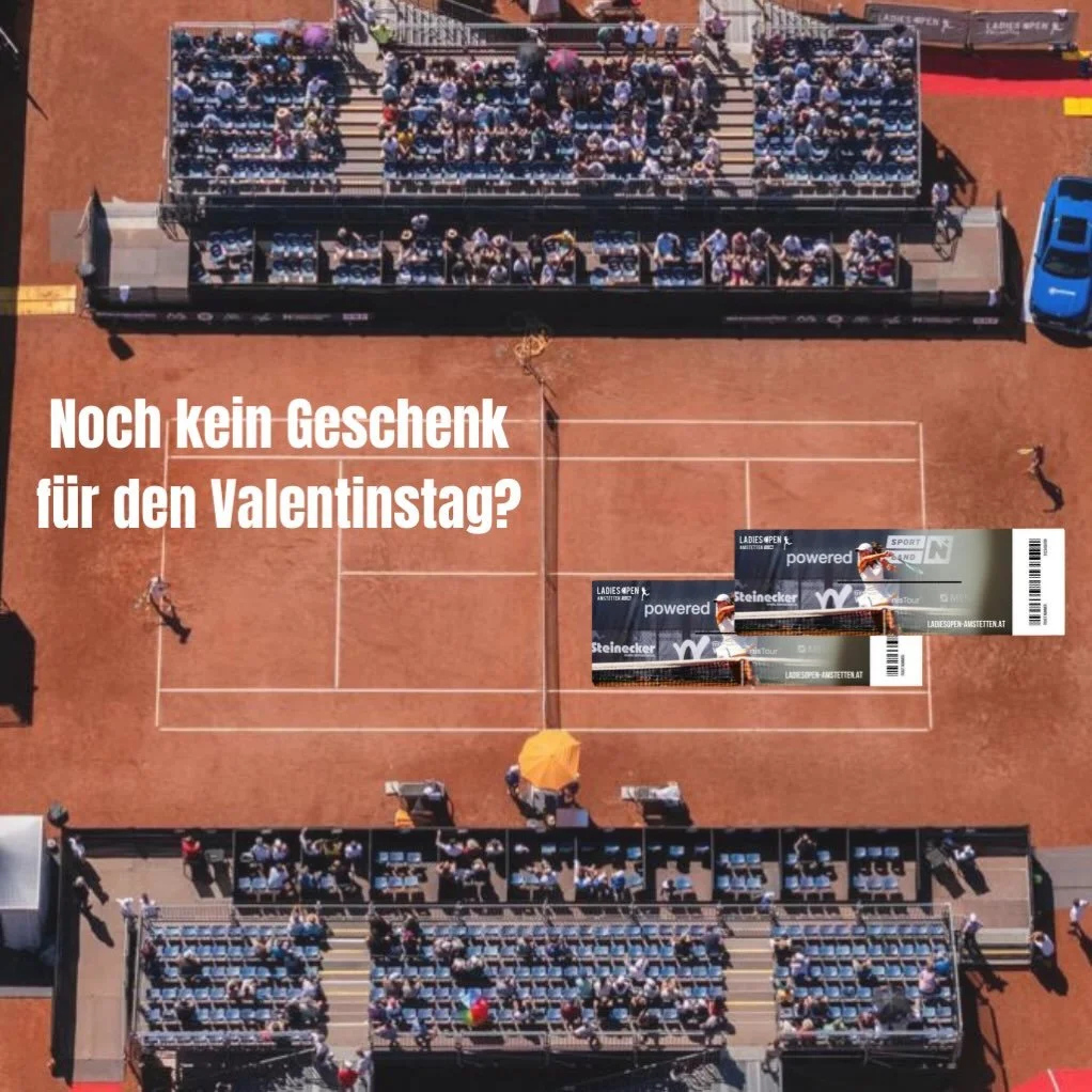 Roses are red 🌹
Clay courts are too 🎾
The perfect Valentine&rsquo;s gift? 💕
Tickets for you two 👩&zwj;❤️&zwj;💋&zwj;👨

&Uuml;bermorgen ist Valentinstag 💘
Du suchst noch nach der perfekten Geschenkidee?
Wie w&auml;re es mit einem Date bei den La