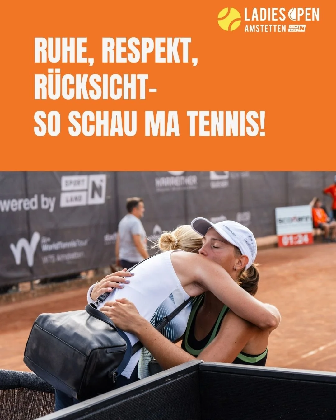 Regeln für die Tennisbesucher.