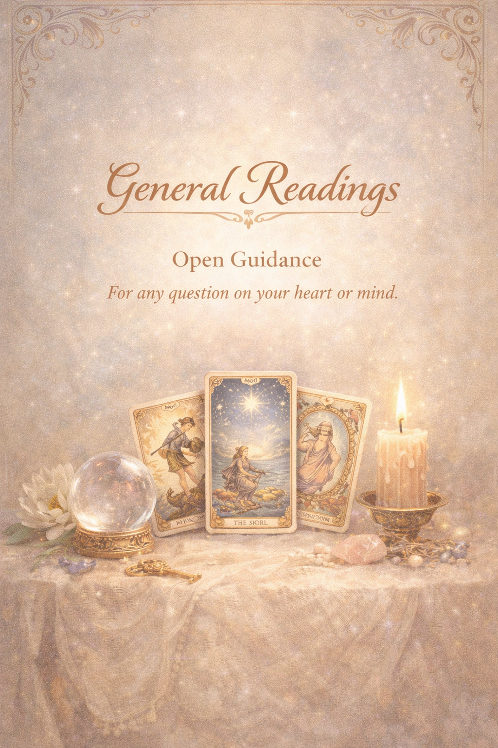 General Reading artwork for The Eirwolf, representing open tarot guidance, spiritual insight, and intuitive clarity.