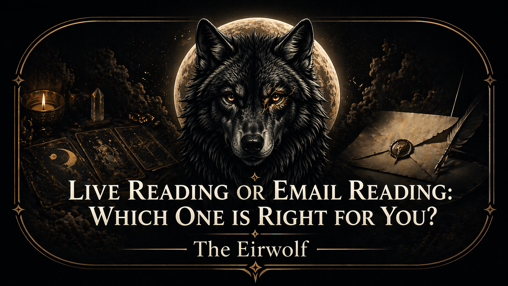 Live online tarot readings and written email readings at The Eirwolf
