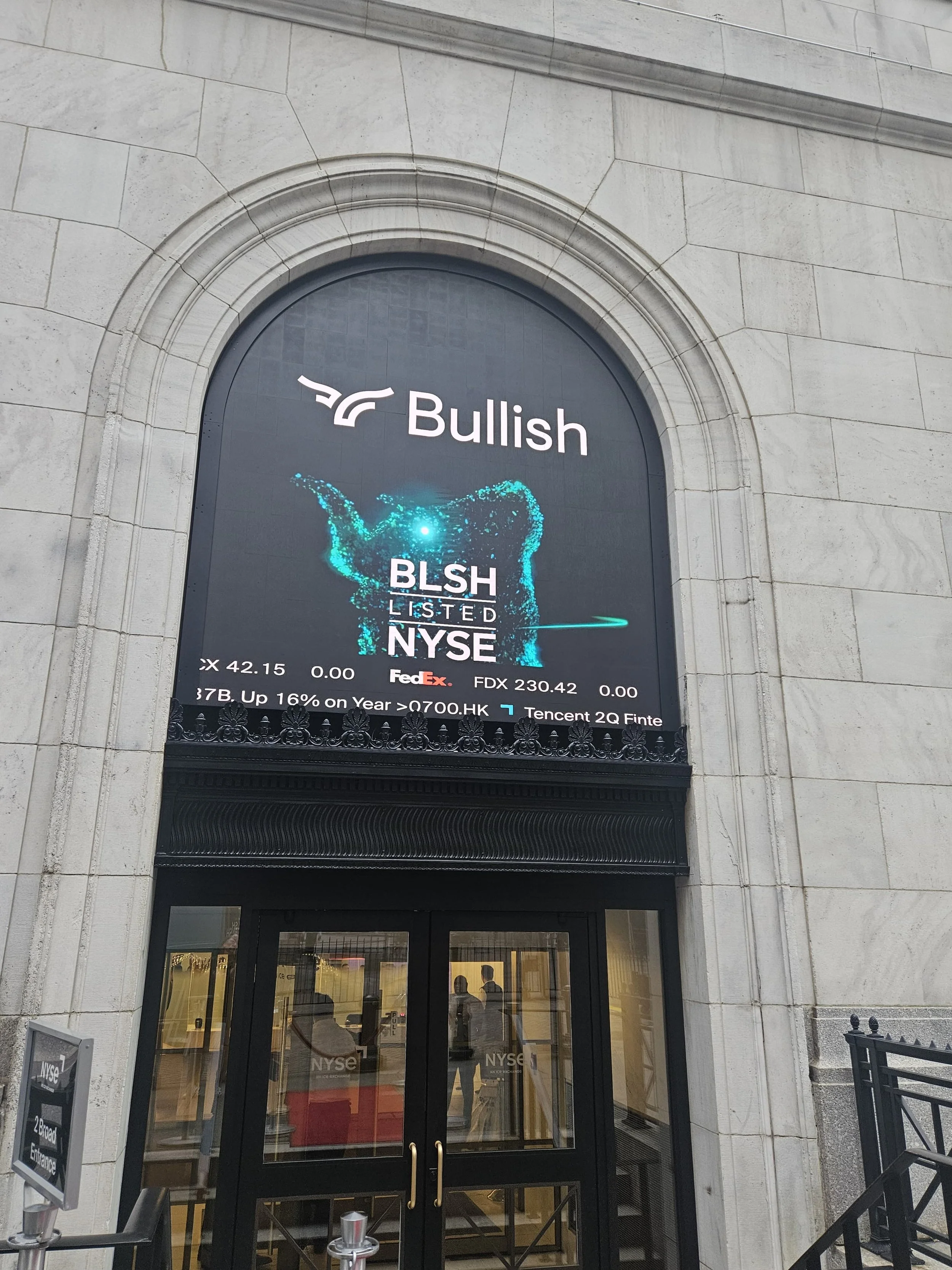 IPO day at NYSE