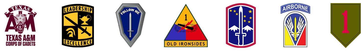 Military patches and insignia