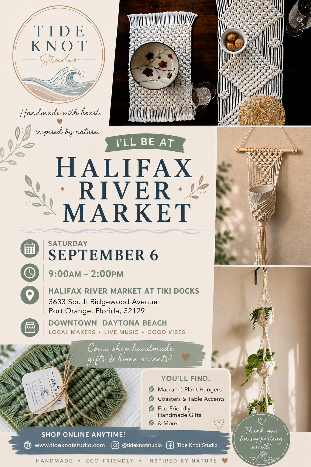 Halifax River Market at Tiki Docks