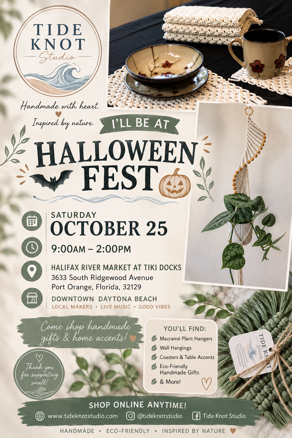 Halifax River Market at Tiki Docks Halloween Fest