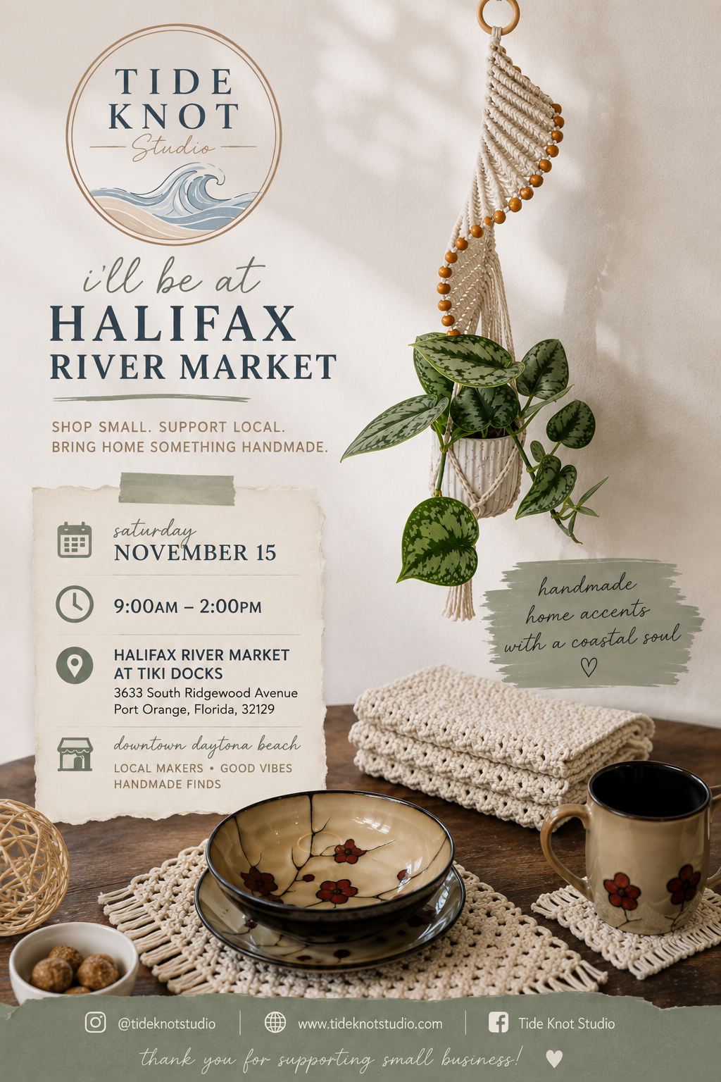 Halifax River Market at Tiki Docks