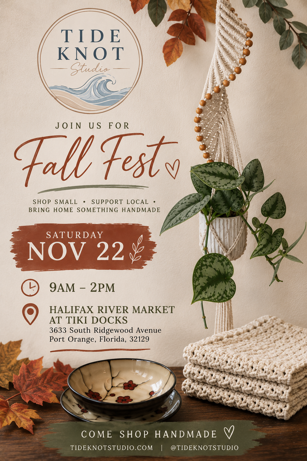 Halifax River Market at Tiki Docks Fall Fest