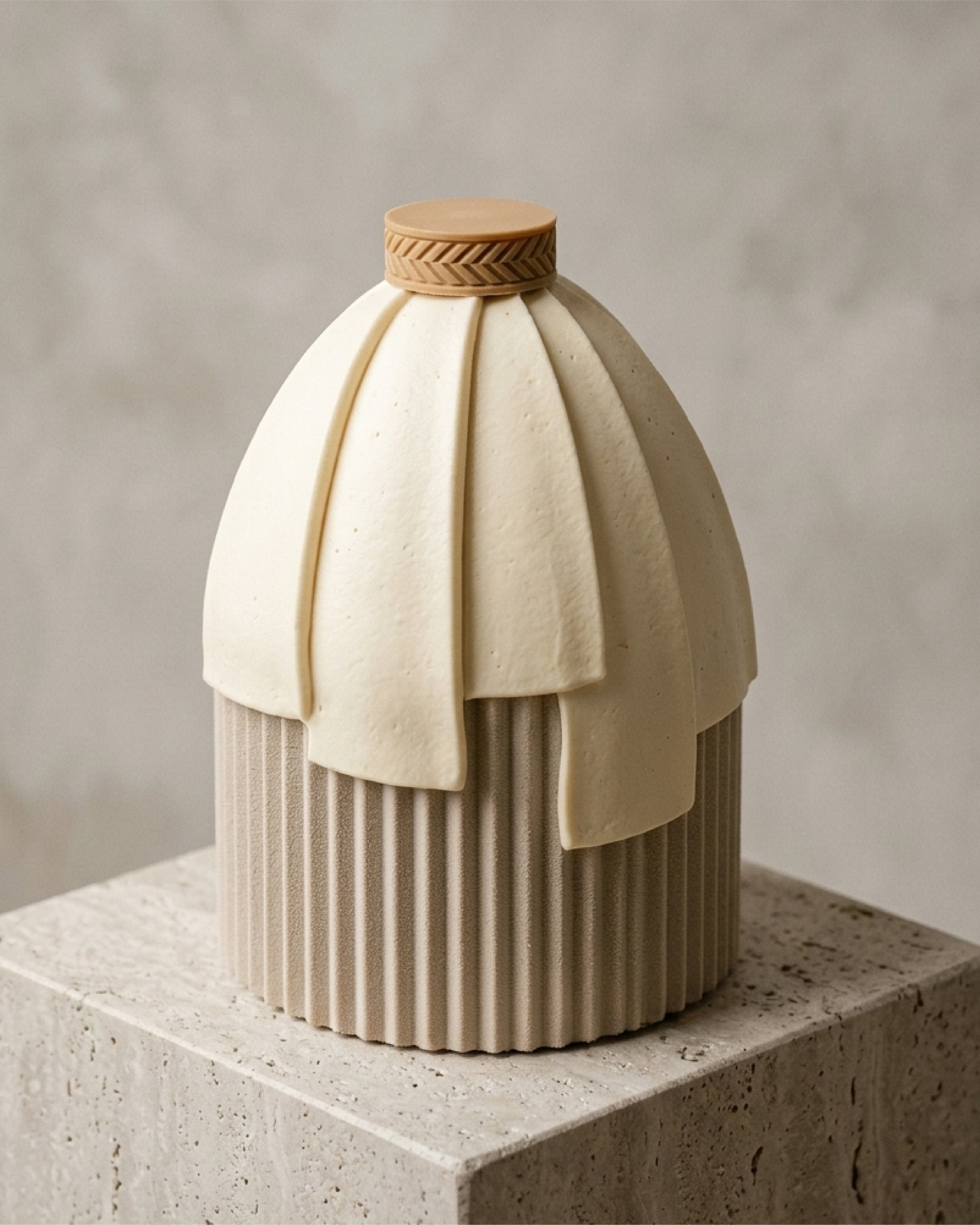 Un gâteau créé par Anne-Claire Turbé, designer culinaire, pour un projet autour de l'exposition du Met, Costume Art