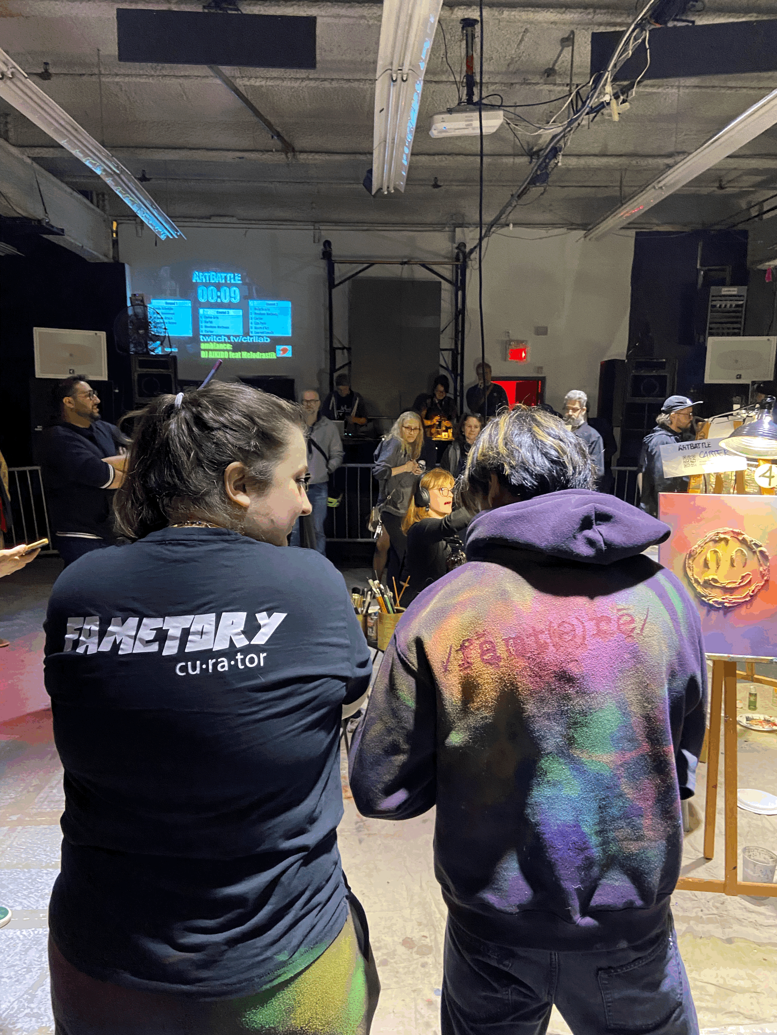 Creating under pressure at Art Battle 14.05.2026