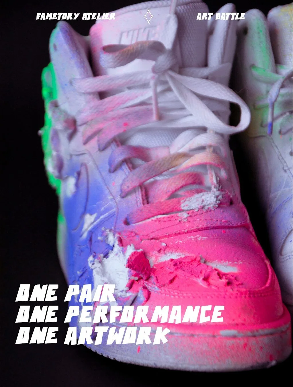 Started with a blank pair of @nike shoes and turned them into a live canvas during the @artbattlemontreal 
Every color, spray paint, and detail was created in front of the crowd.
One performance, one moment, one unique piece.
 Do you prefer white or 