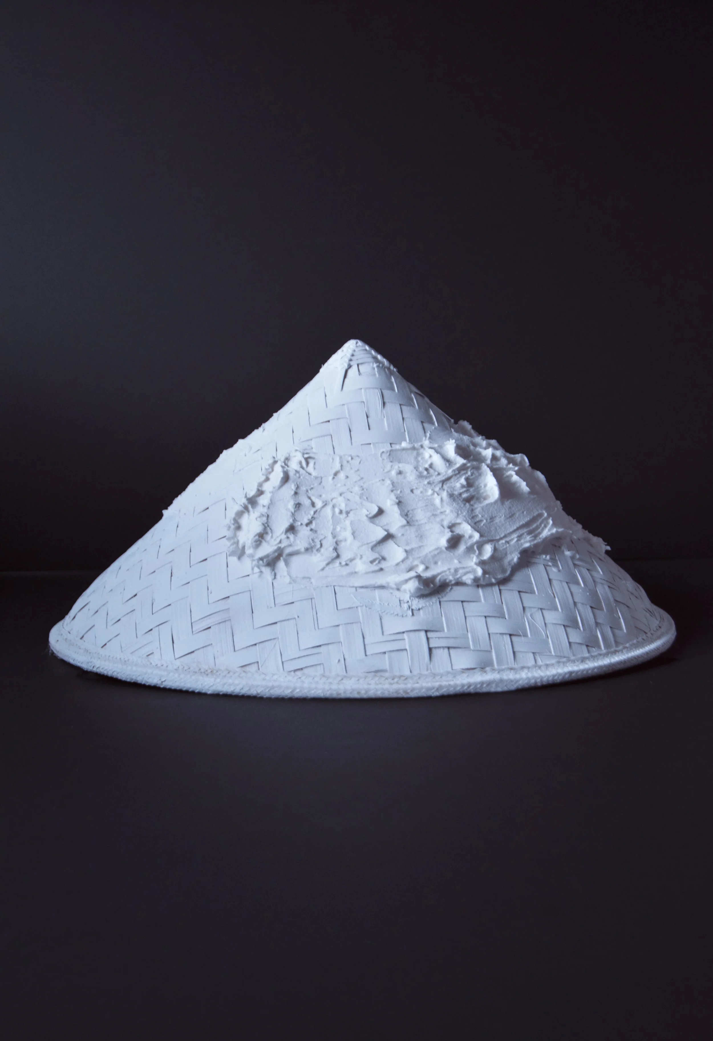 Sculpted Silence - Conical Straw Hat