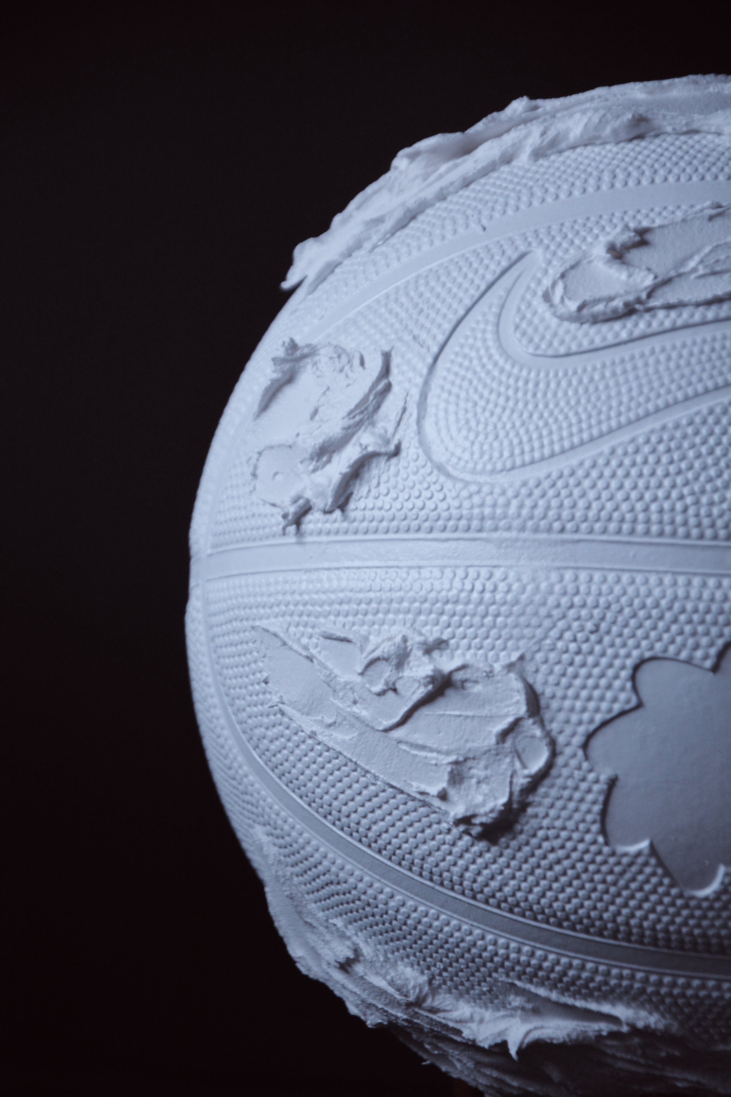 Sculpted Silence Basketball Ivory