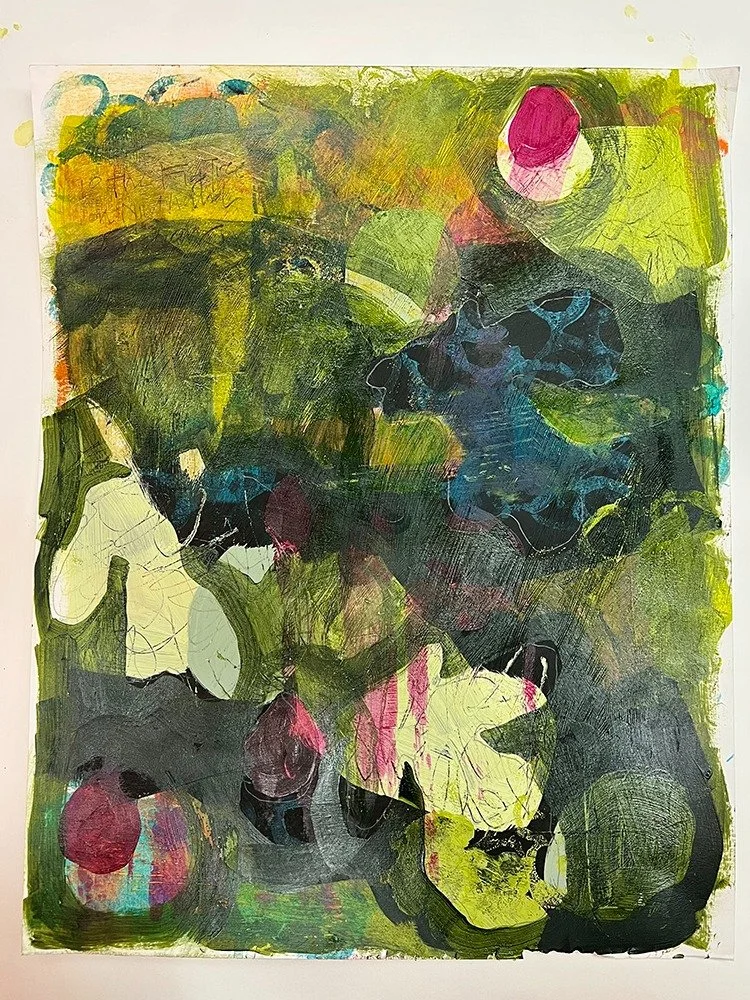 To the Fig on 9th and Christian (after Ross Gay) | acrylic on bristol | 24x28