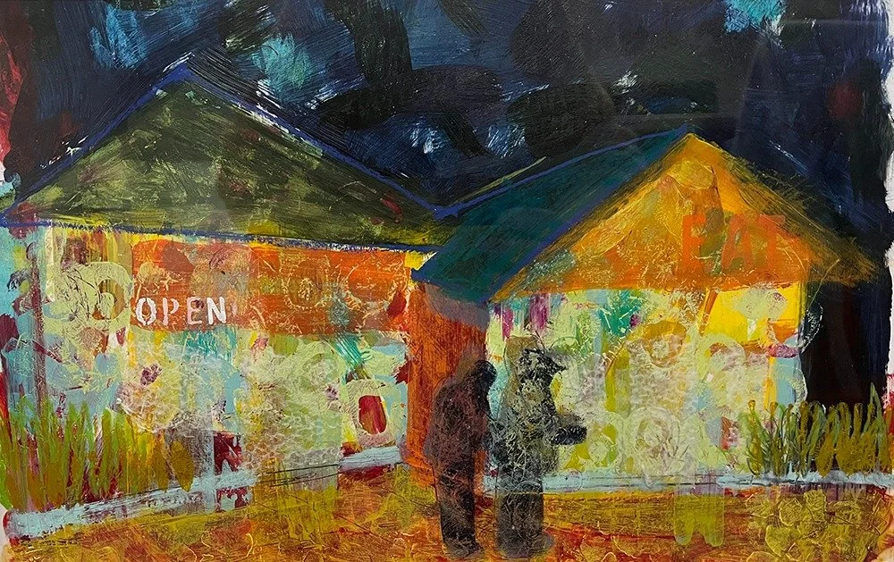 Oaky's Tavern 2 | acrylic on bristol | 18x24