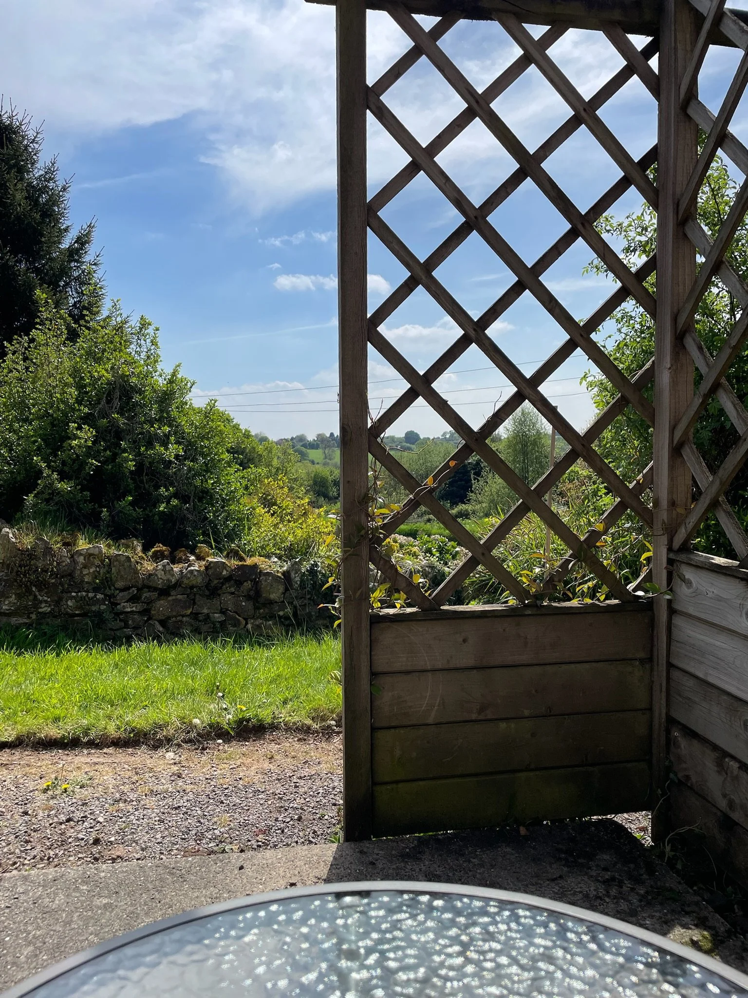 Great view from the seating area