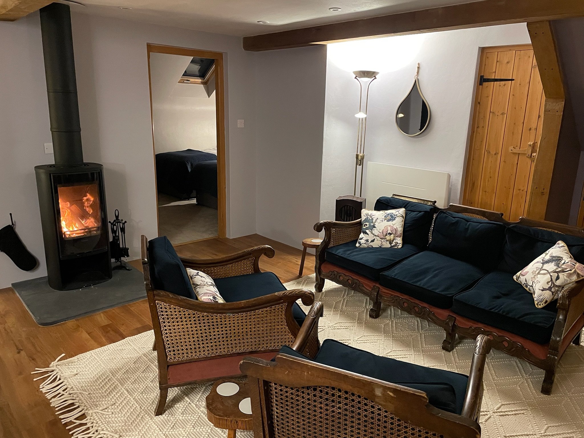 Sociable seating for four