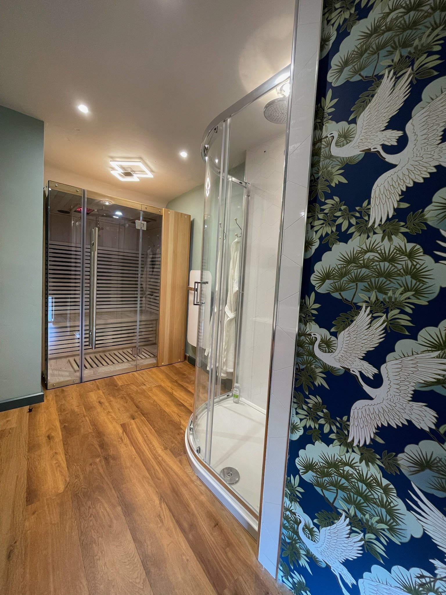 In-bathroom sauna