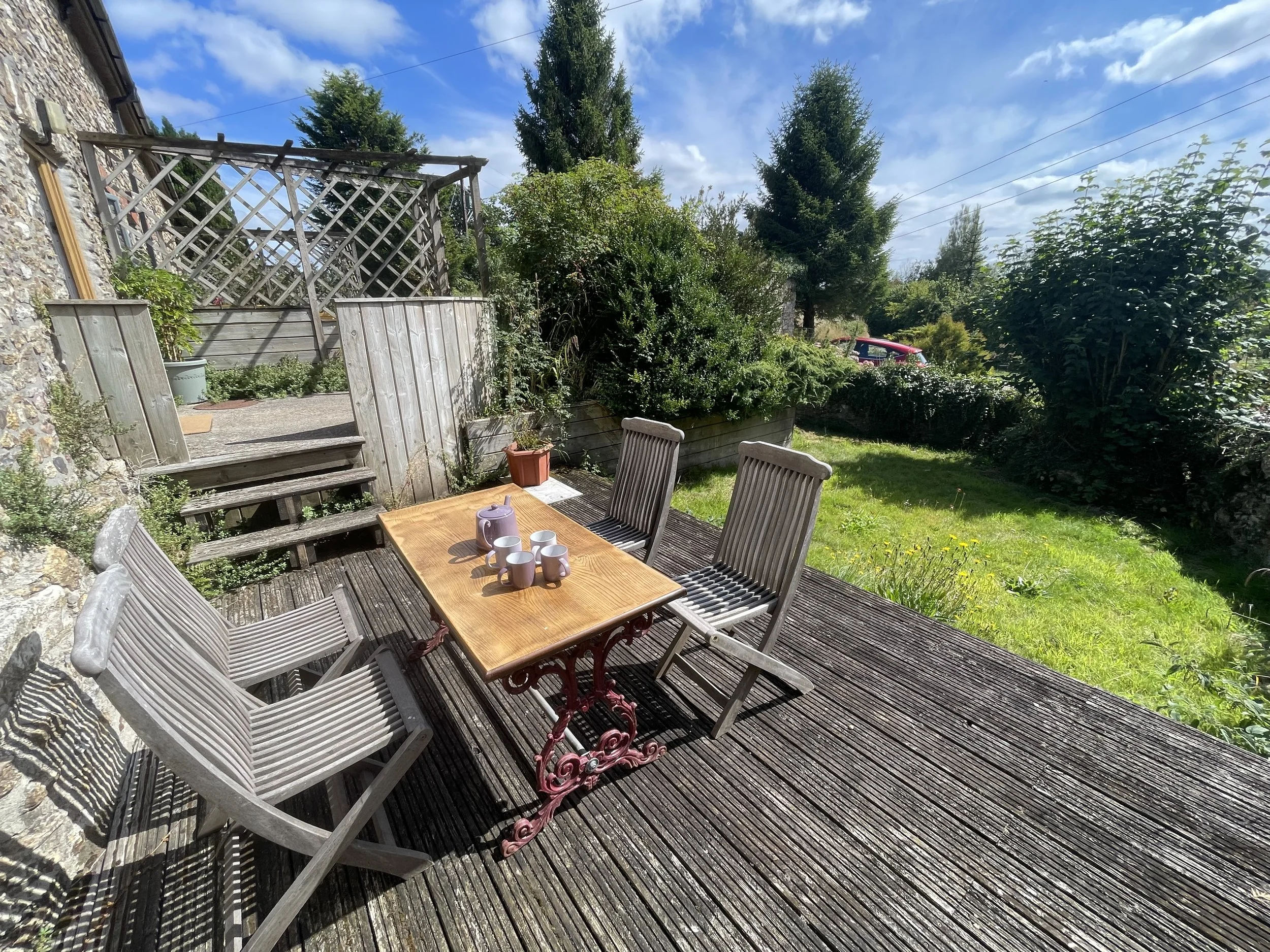 Outdoor dining area
