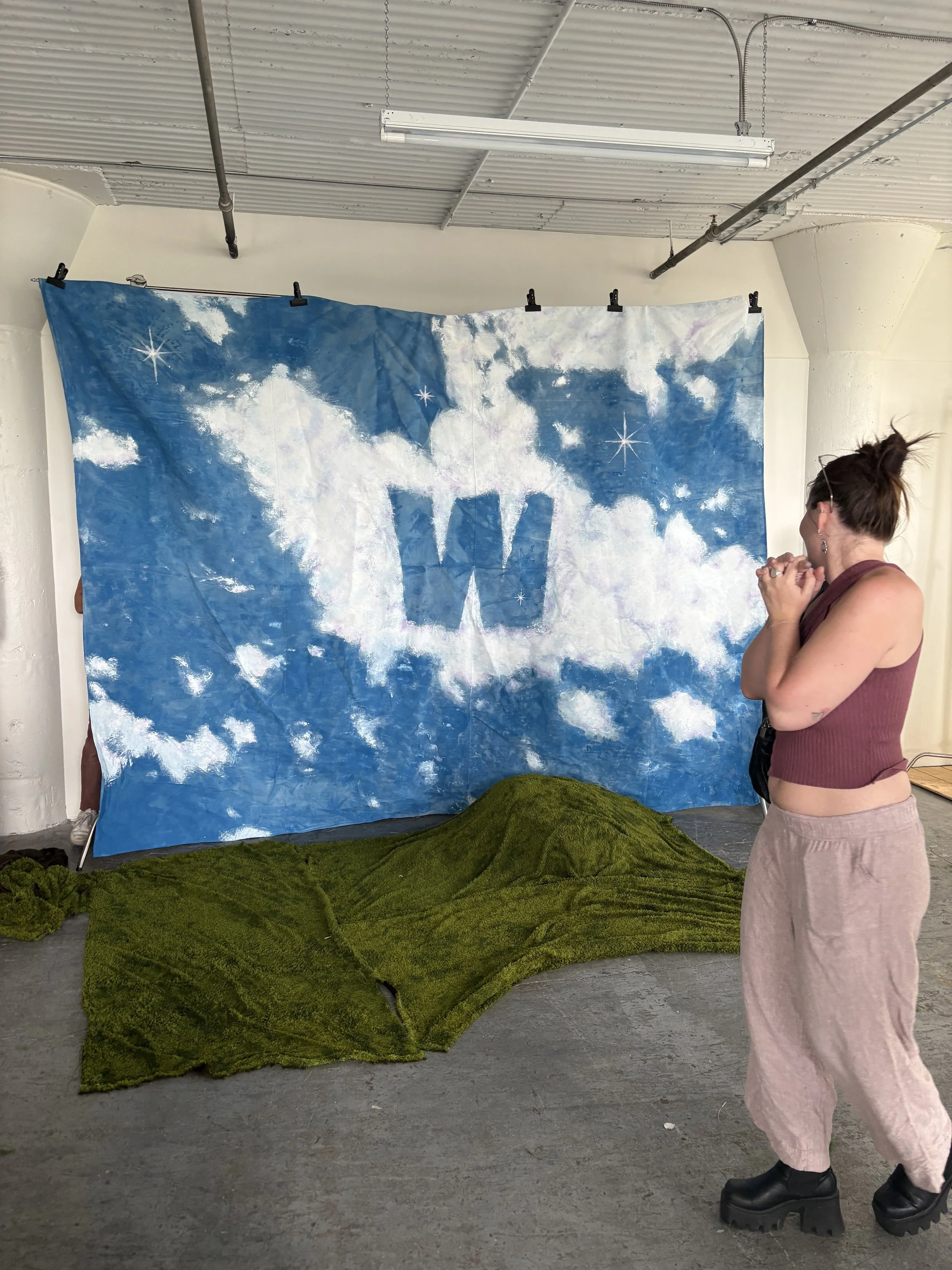 9x12 foot branded backdrop for Wishing Well laundry Detergent (acrylic)