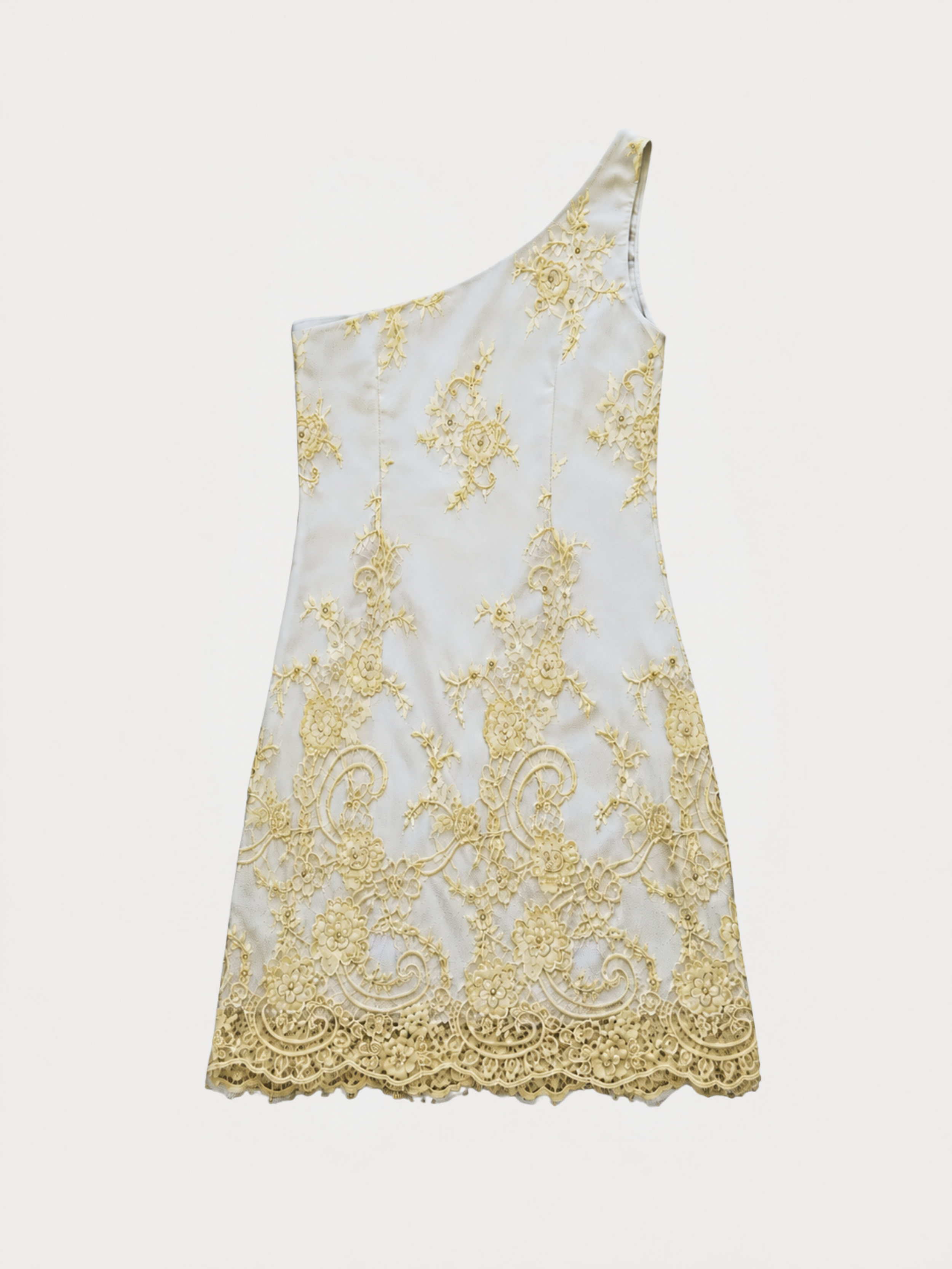 Blumarine S/S 2021 Runway One-Shoulder Mini Dress
