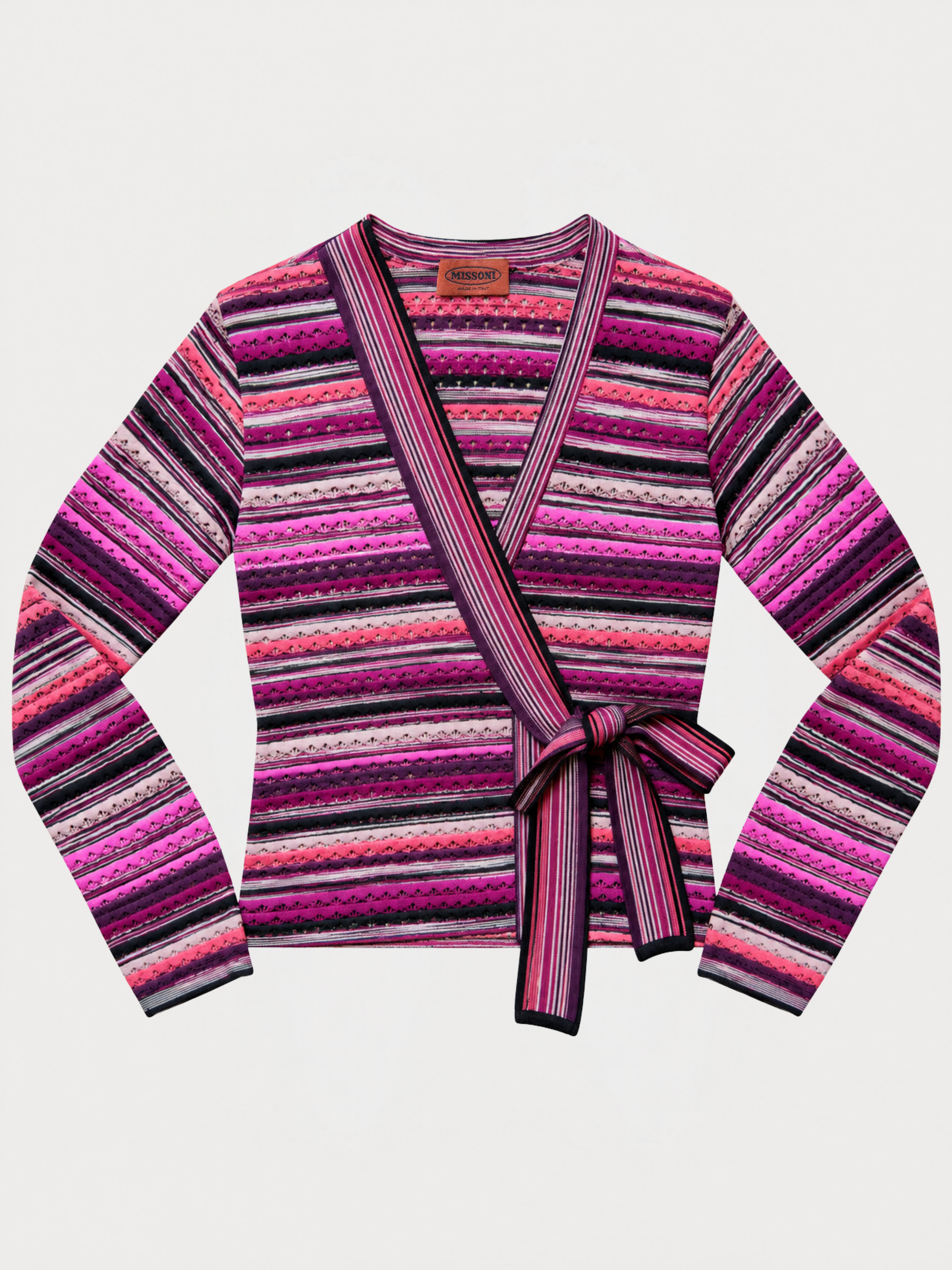 Missoni Multicolour Knit Wrap Cardigan