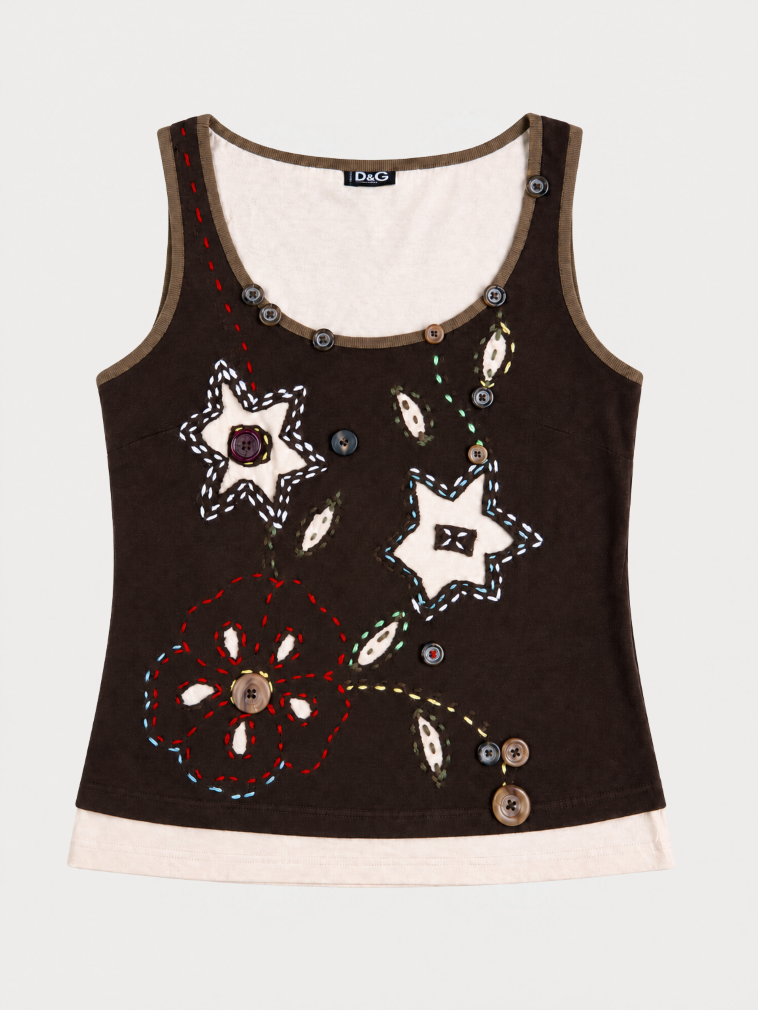 Dolce & Gabbana (D&G) F/W 2002 Runway “Always Check the Label” Tank Top