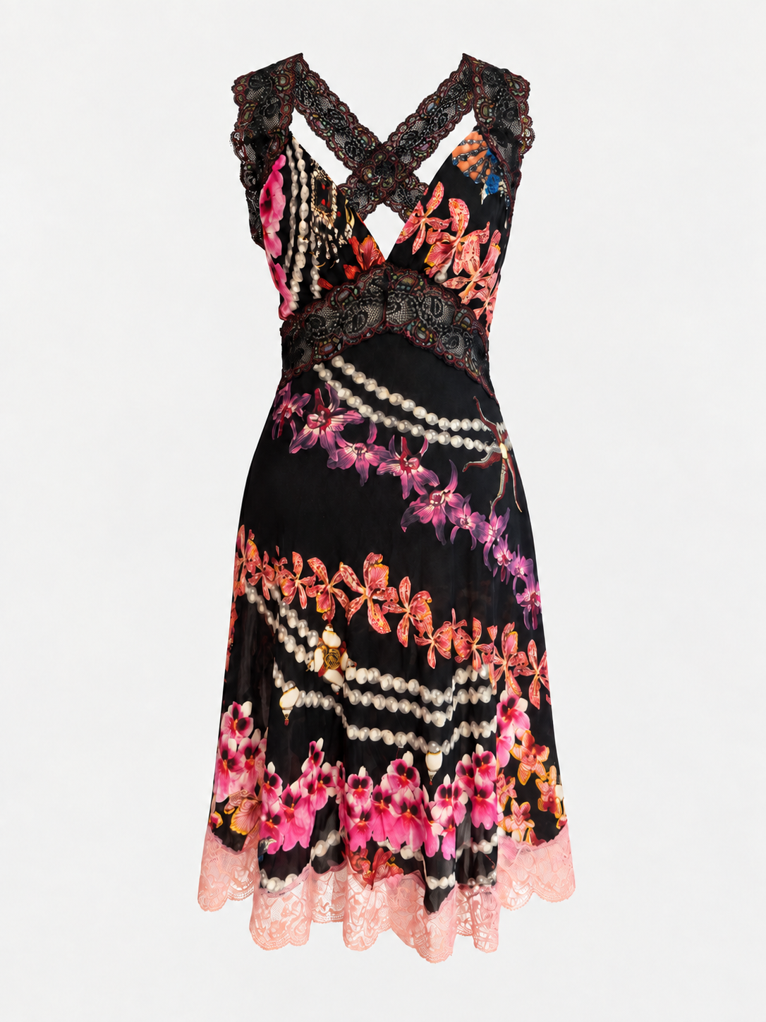 Just Cavalli Orchid Mini Dress