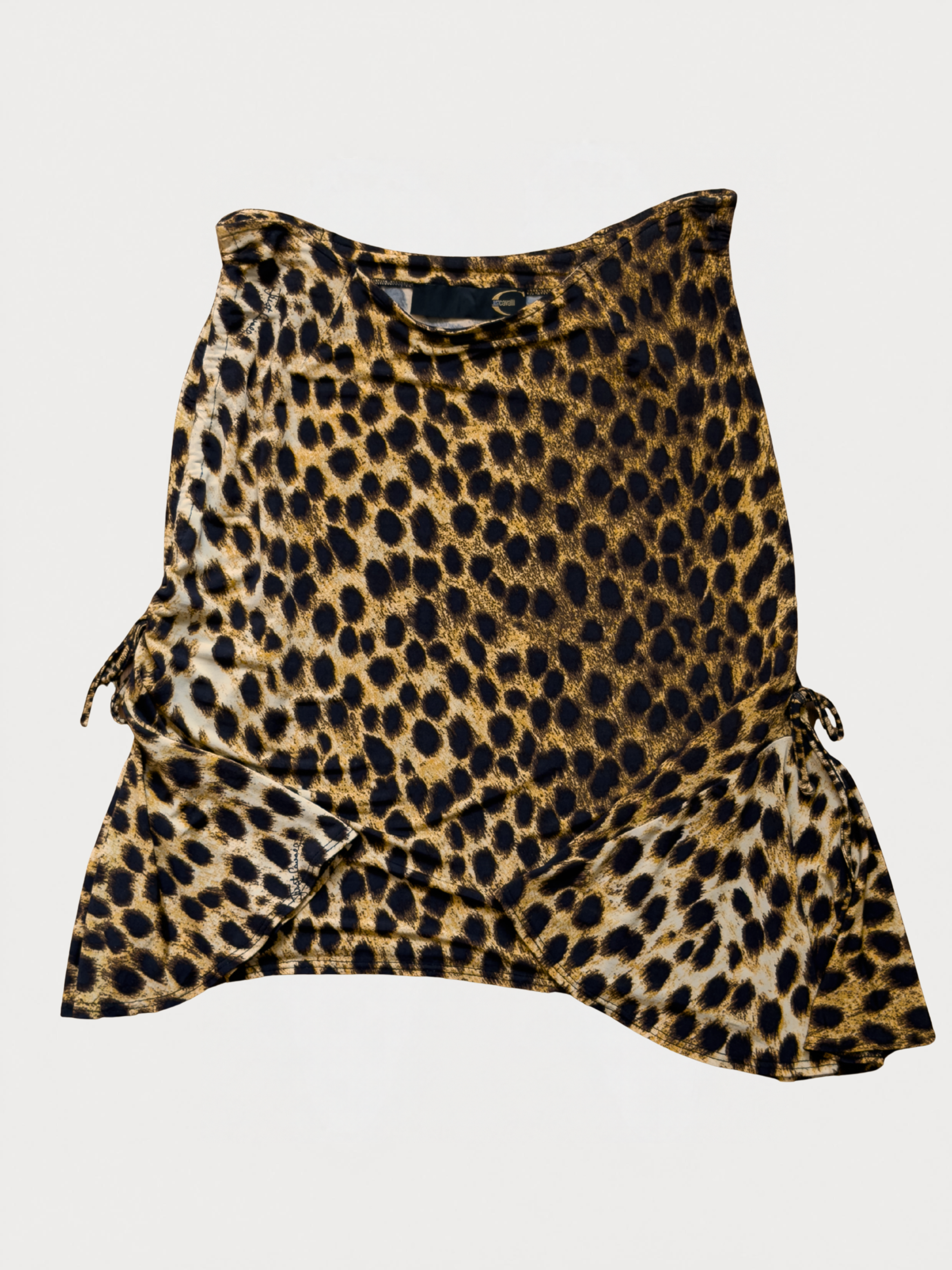Just Cavalli Leopard Print Asymmetric Skirt