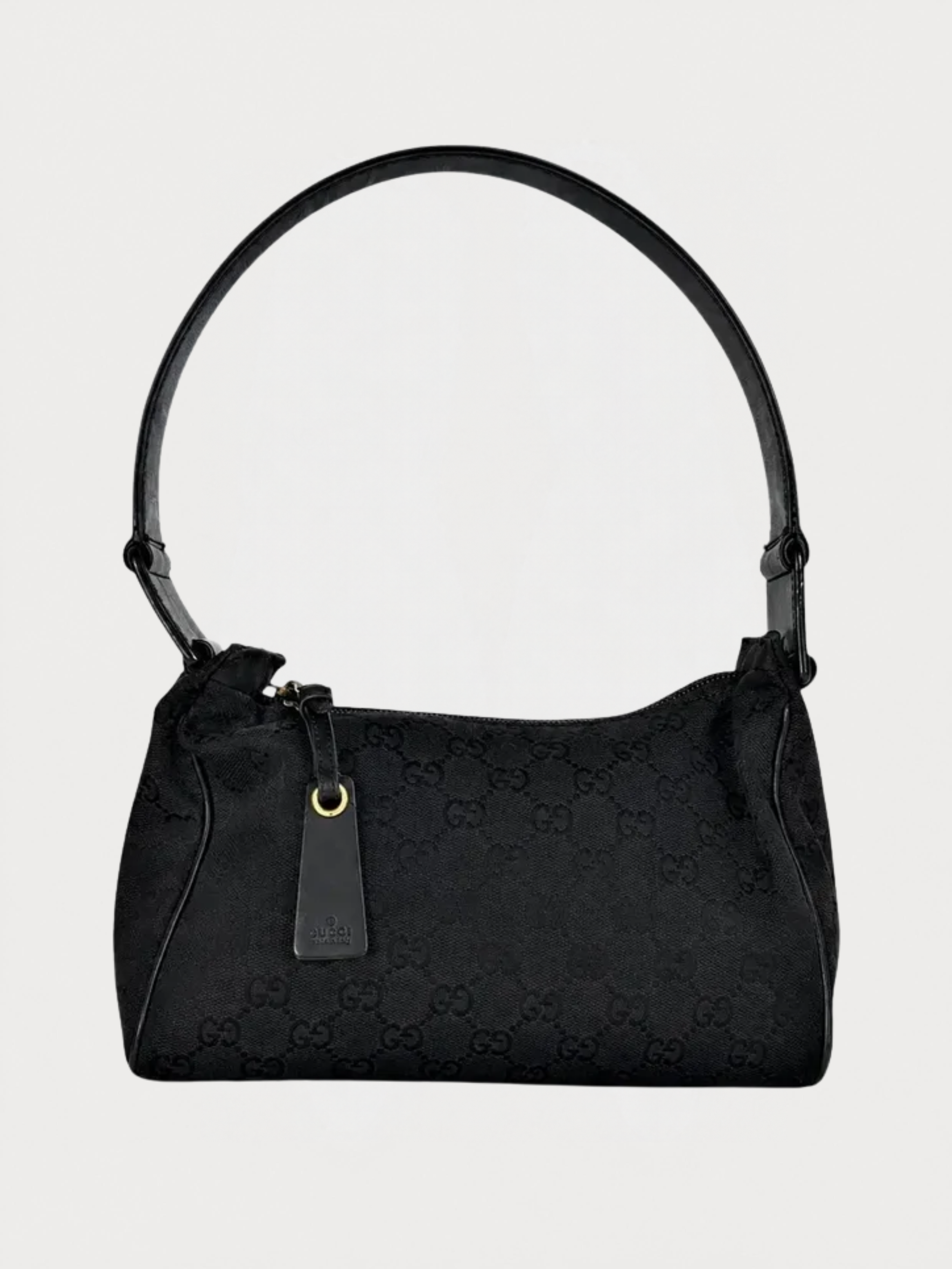 Gucci GG Canvas Black Shoulder Bag