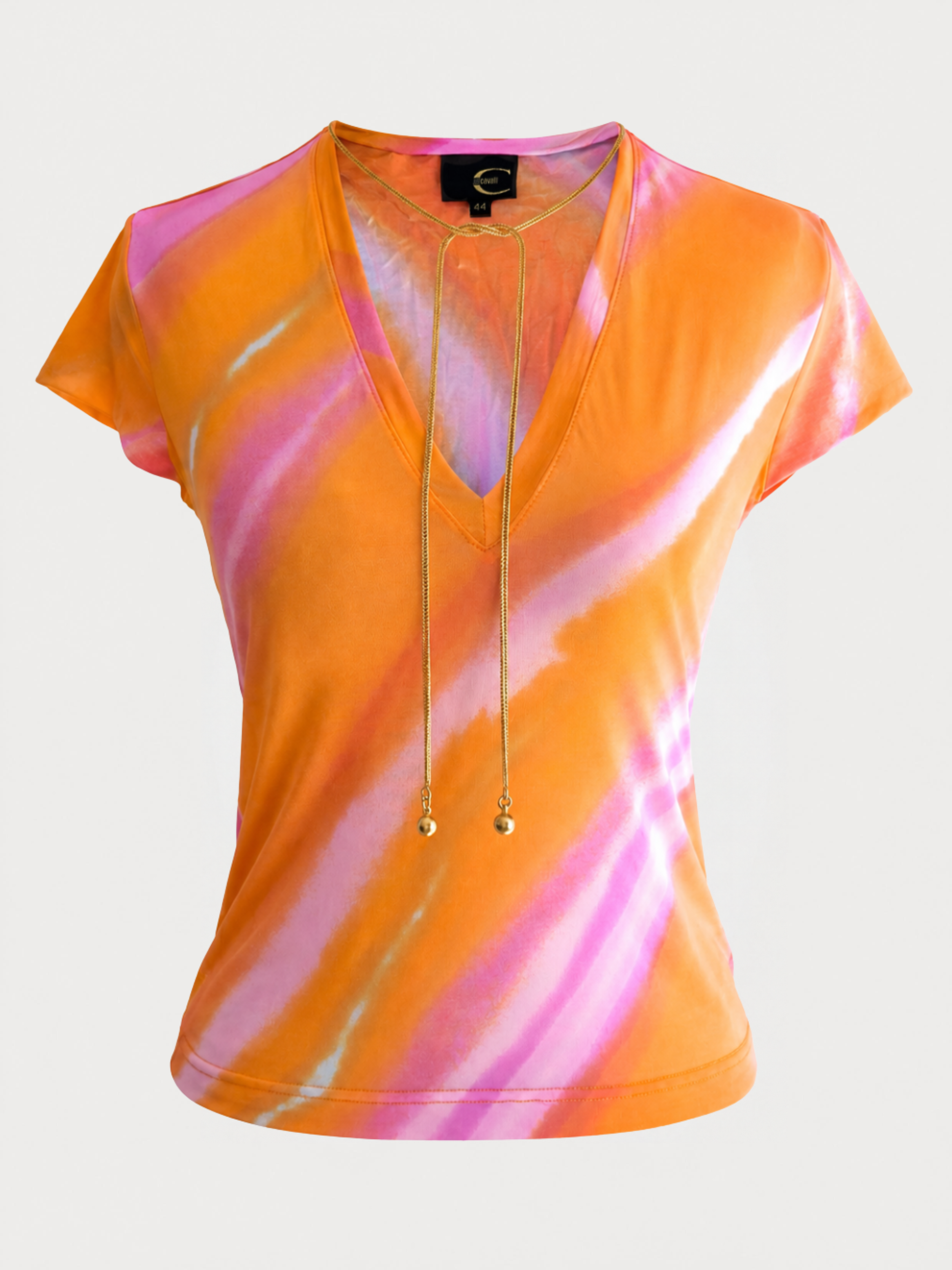Just Cavalli Multicolor Necklace Detail Top
