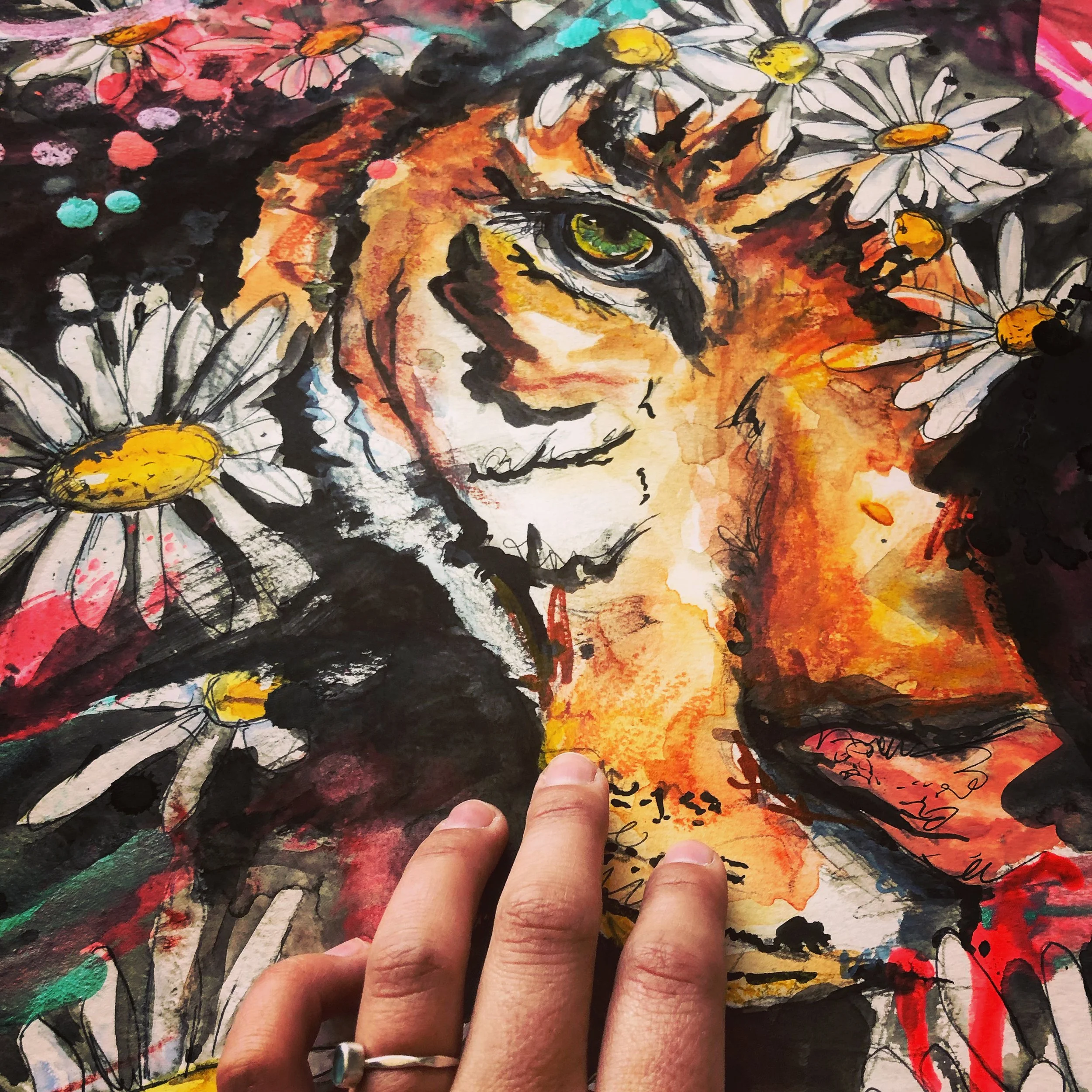 Tiger - Hand on Paper.JPG