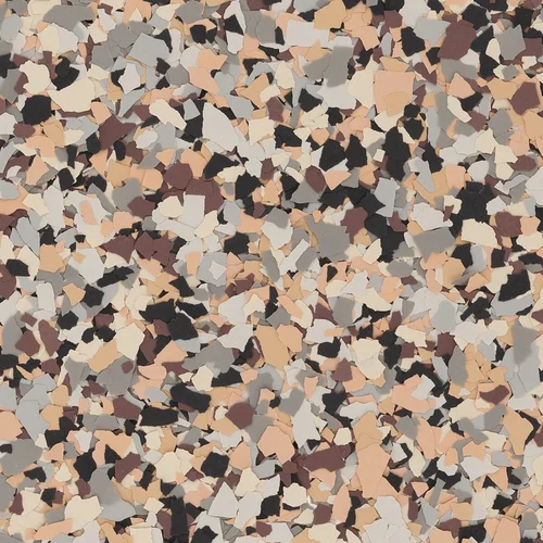 Wren FB-970 decorative floor flake blend swatch